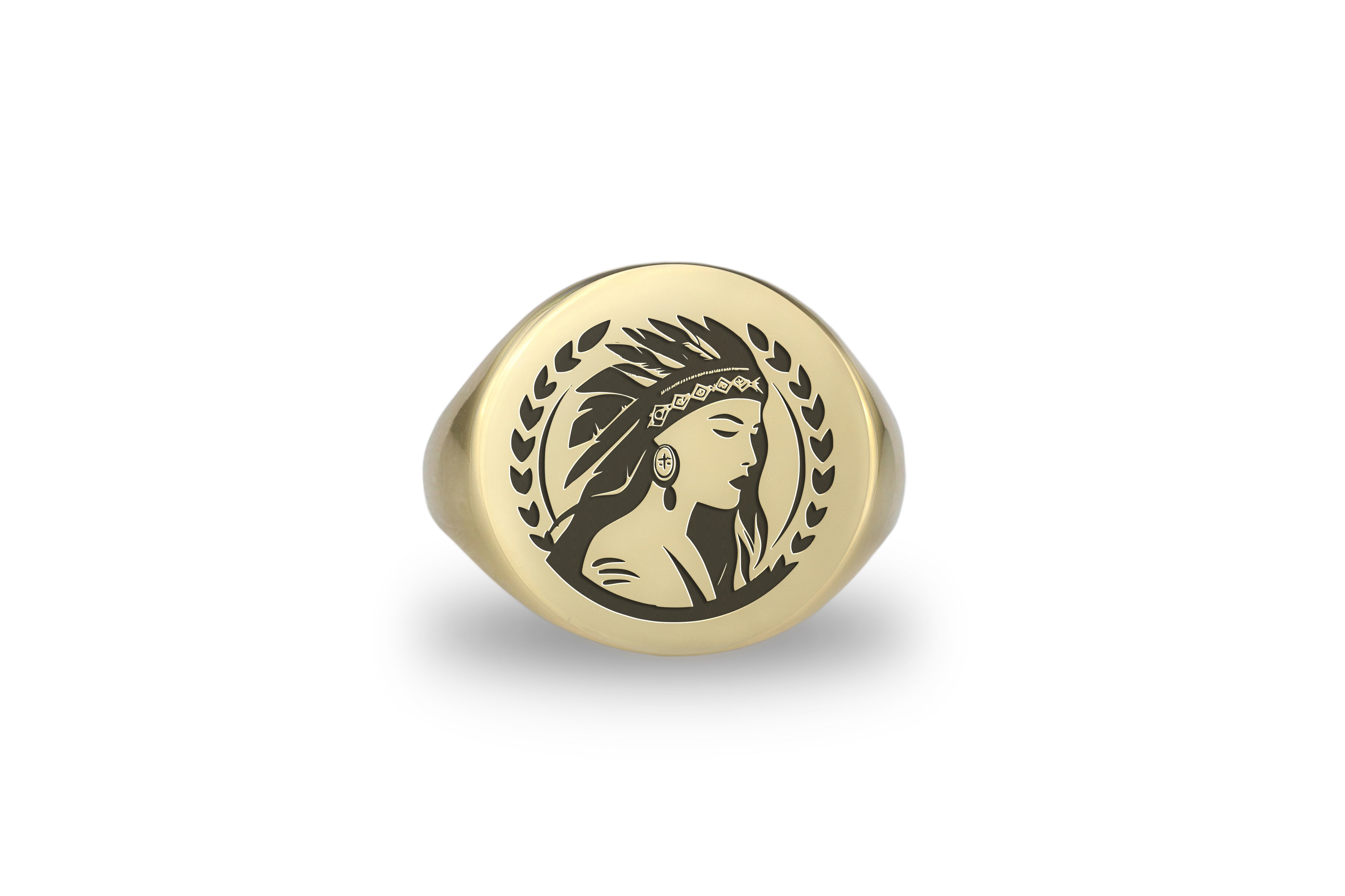 Native American Gold Signet Ring