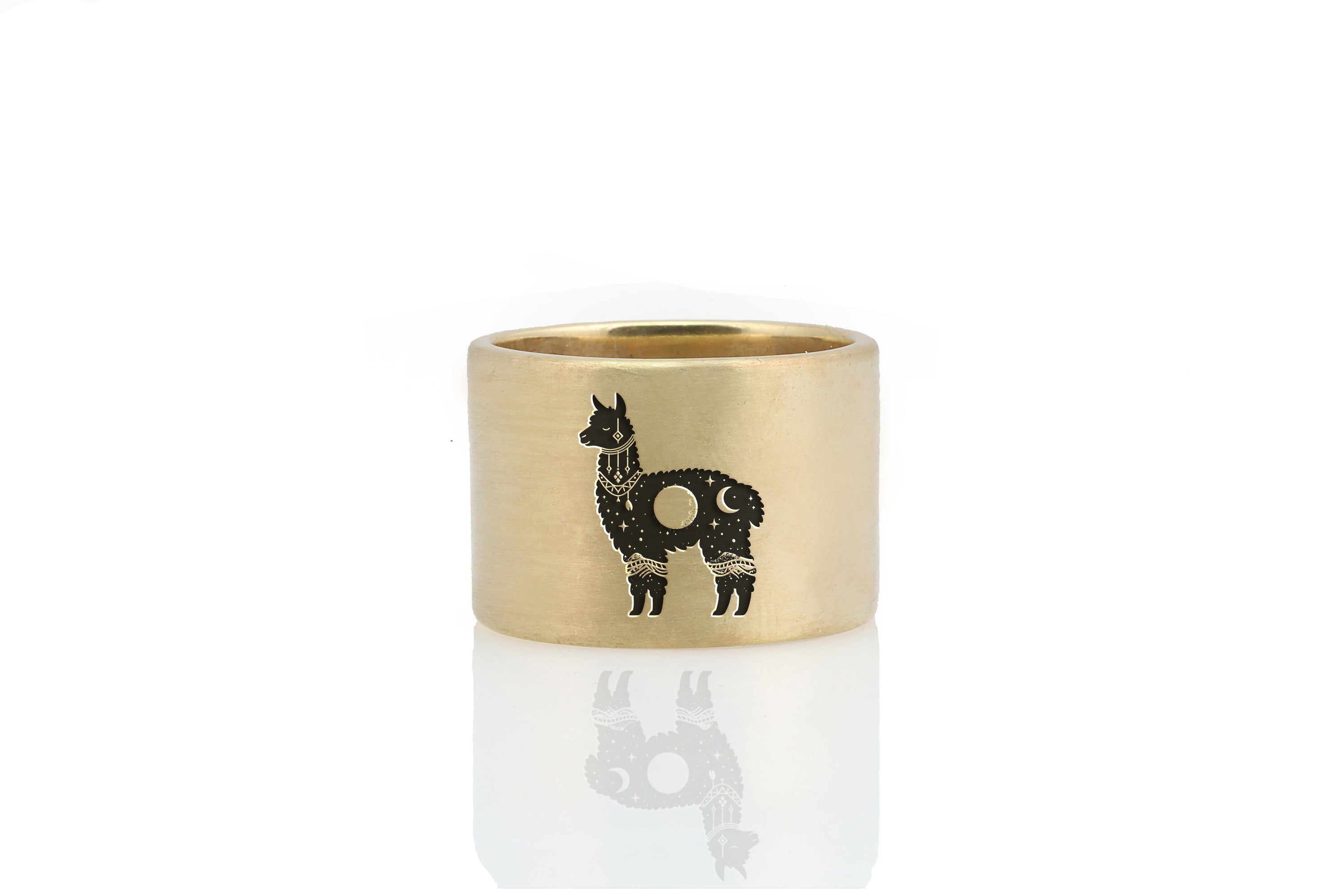 Alpaca Wide Gold Ring