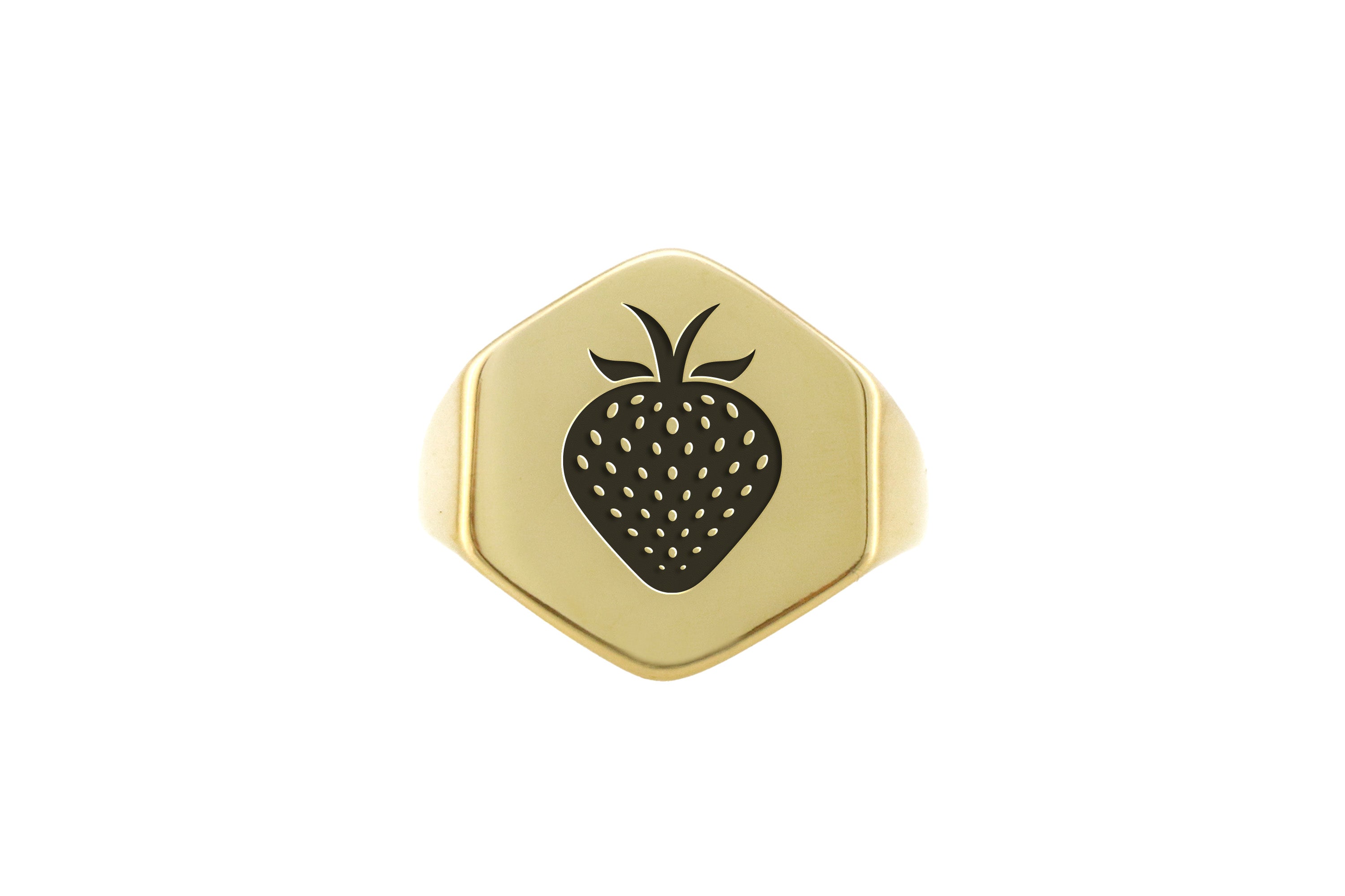 Cute Strawberry Gold Ring