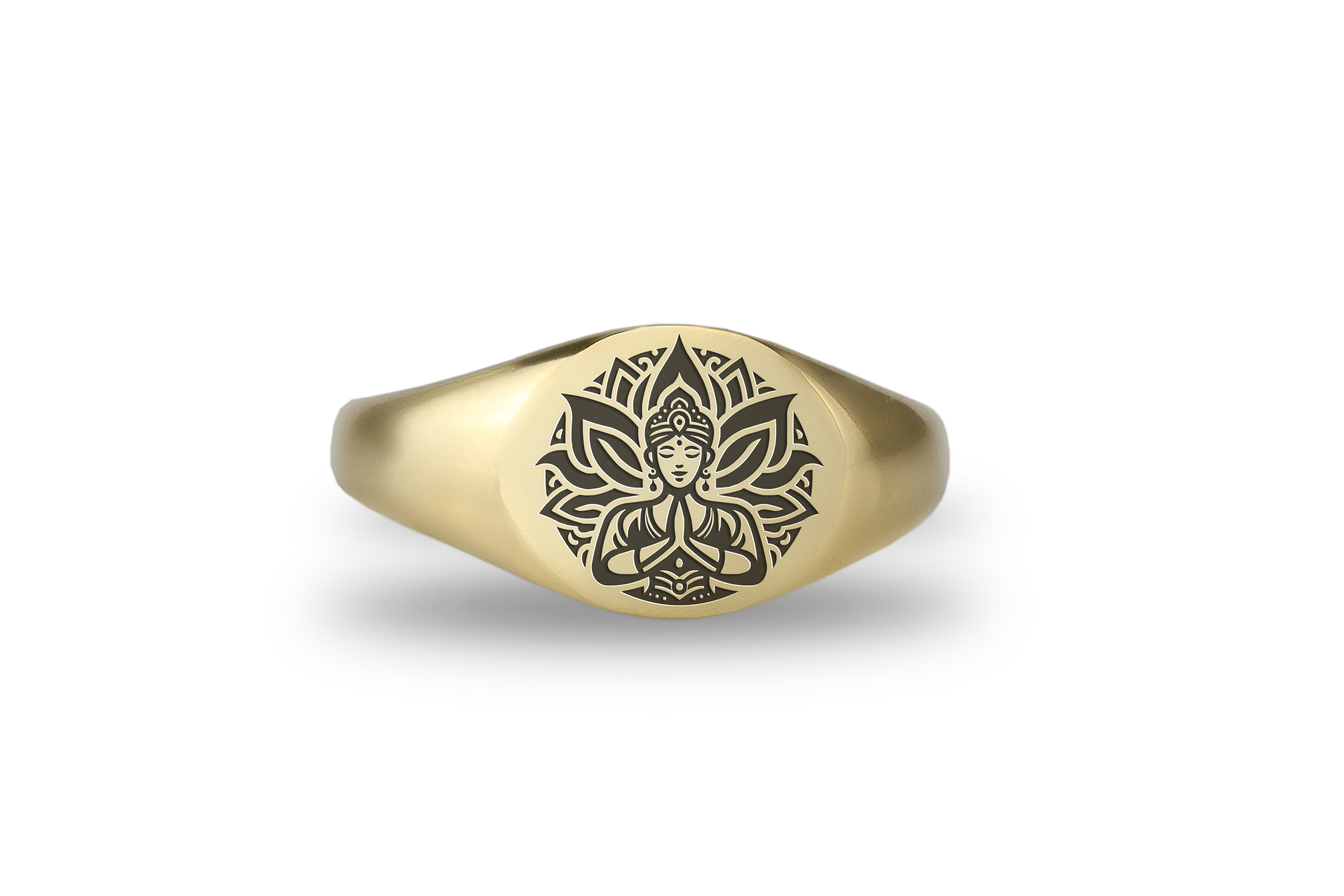 Meditation Engraved Ring