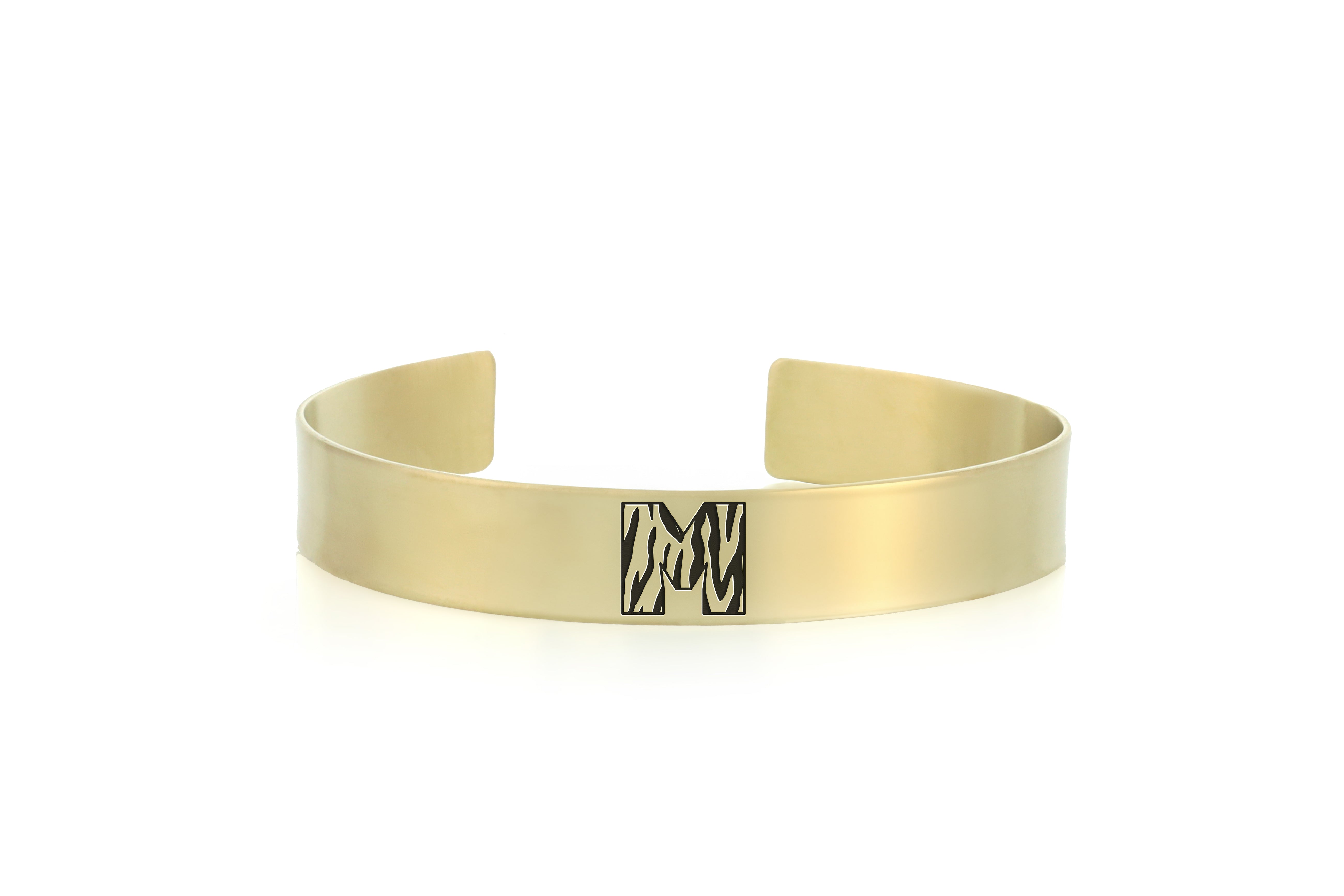 Tiger Pattern Gold Bracelet