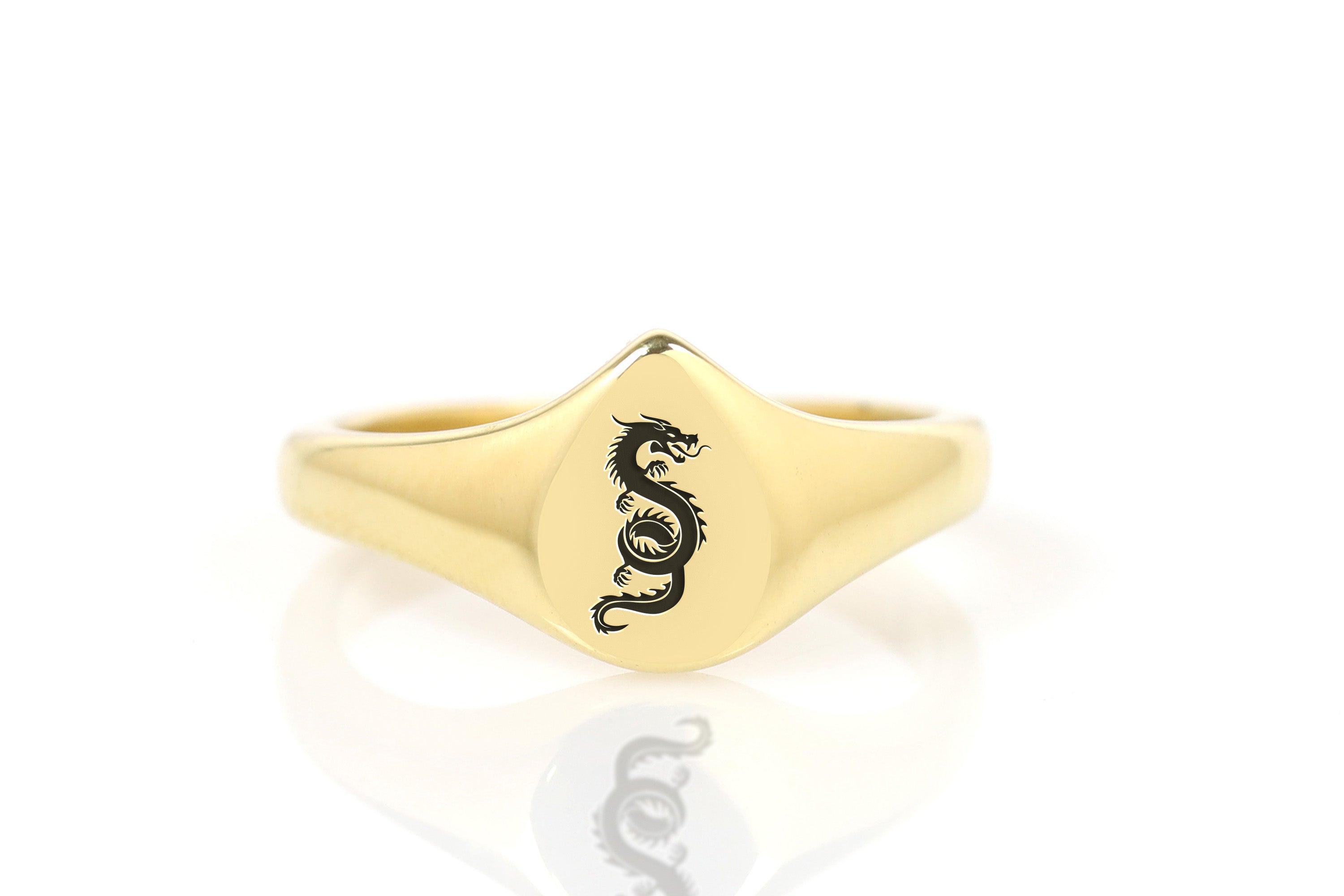 Custom Dragon Gold Ring