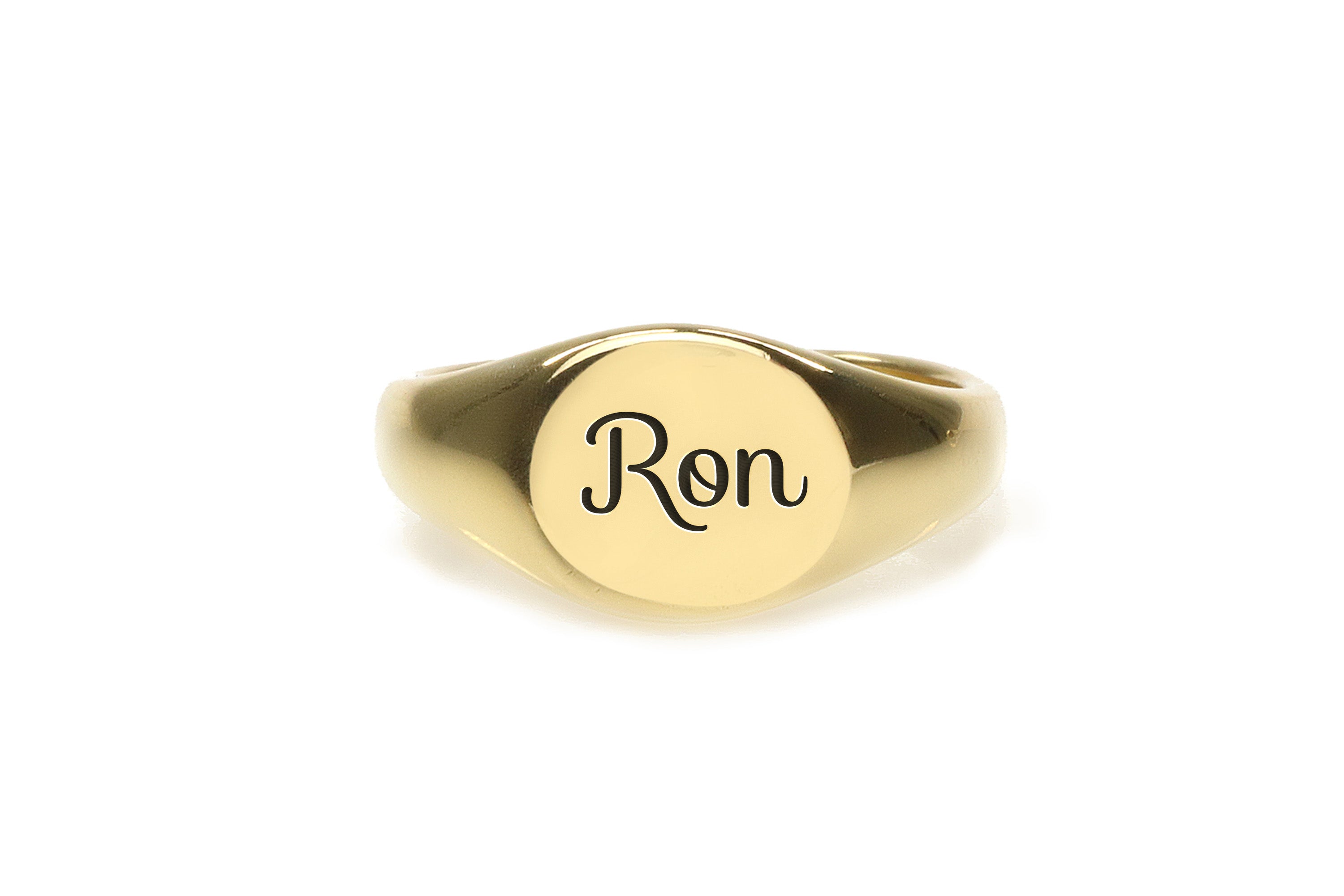 Engraved Name Signet Ring