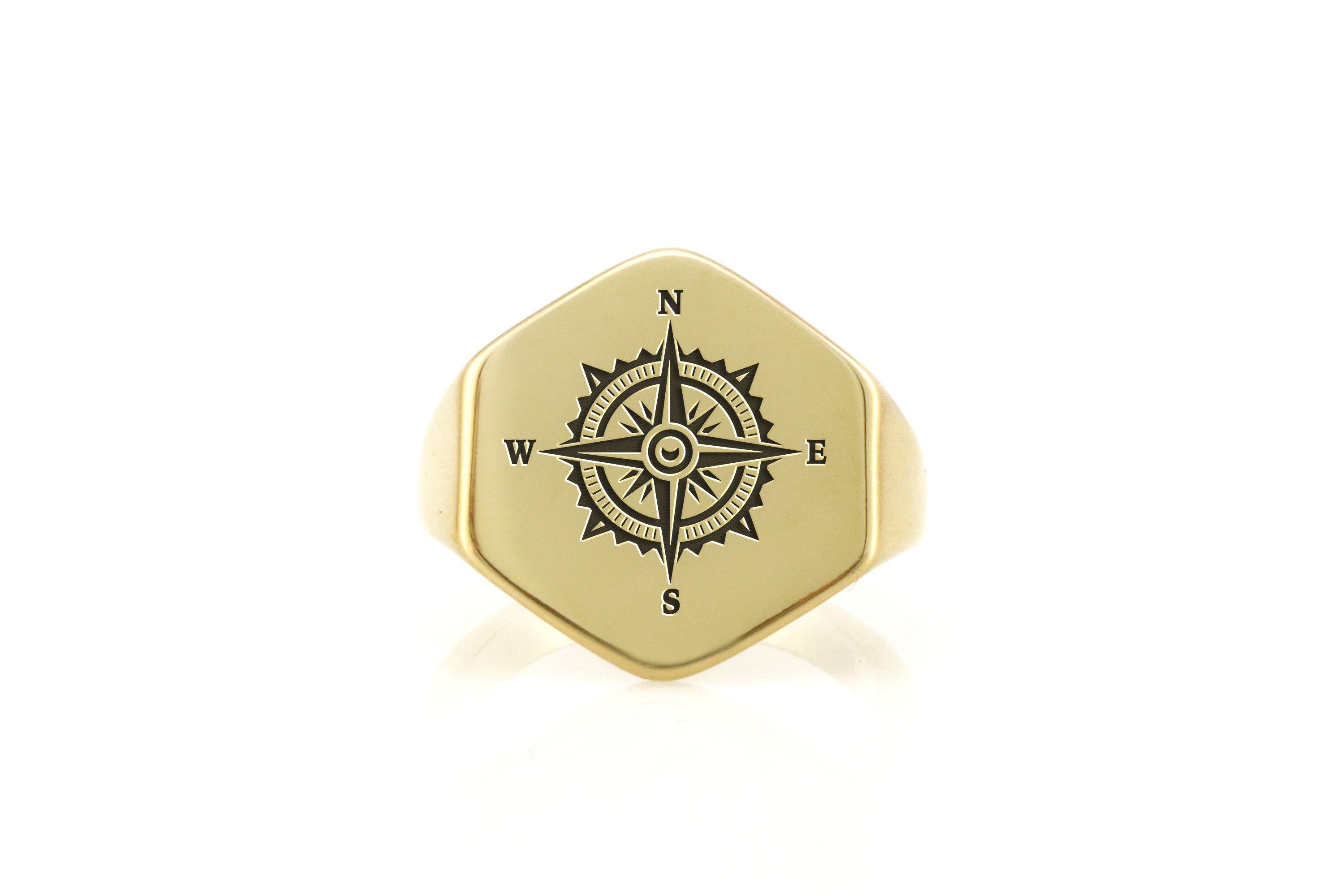 Compass Signet Ring