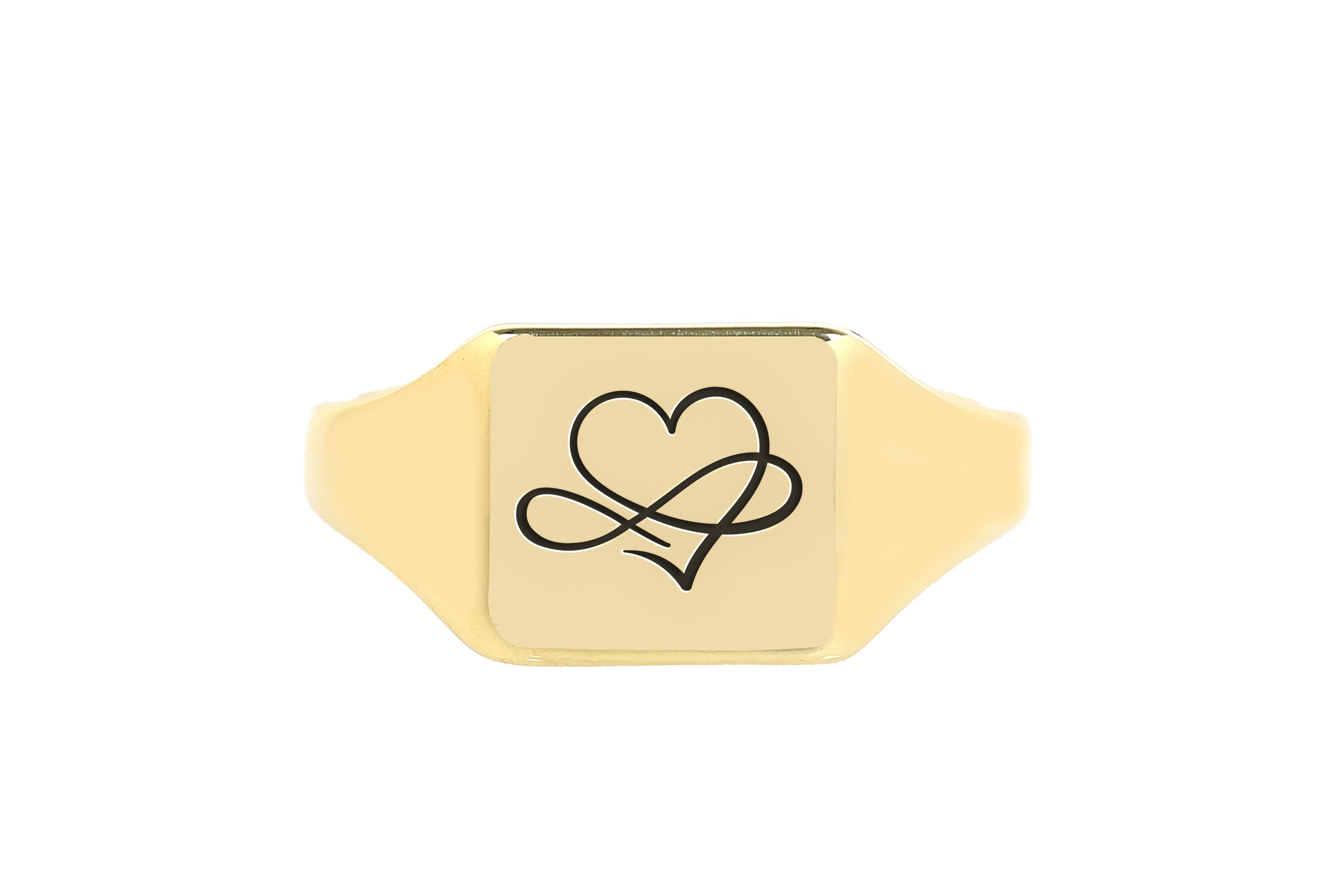 14k Gold Infinity Heart Ring