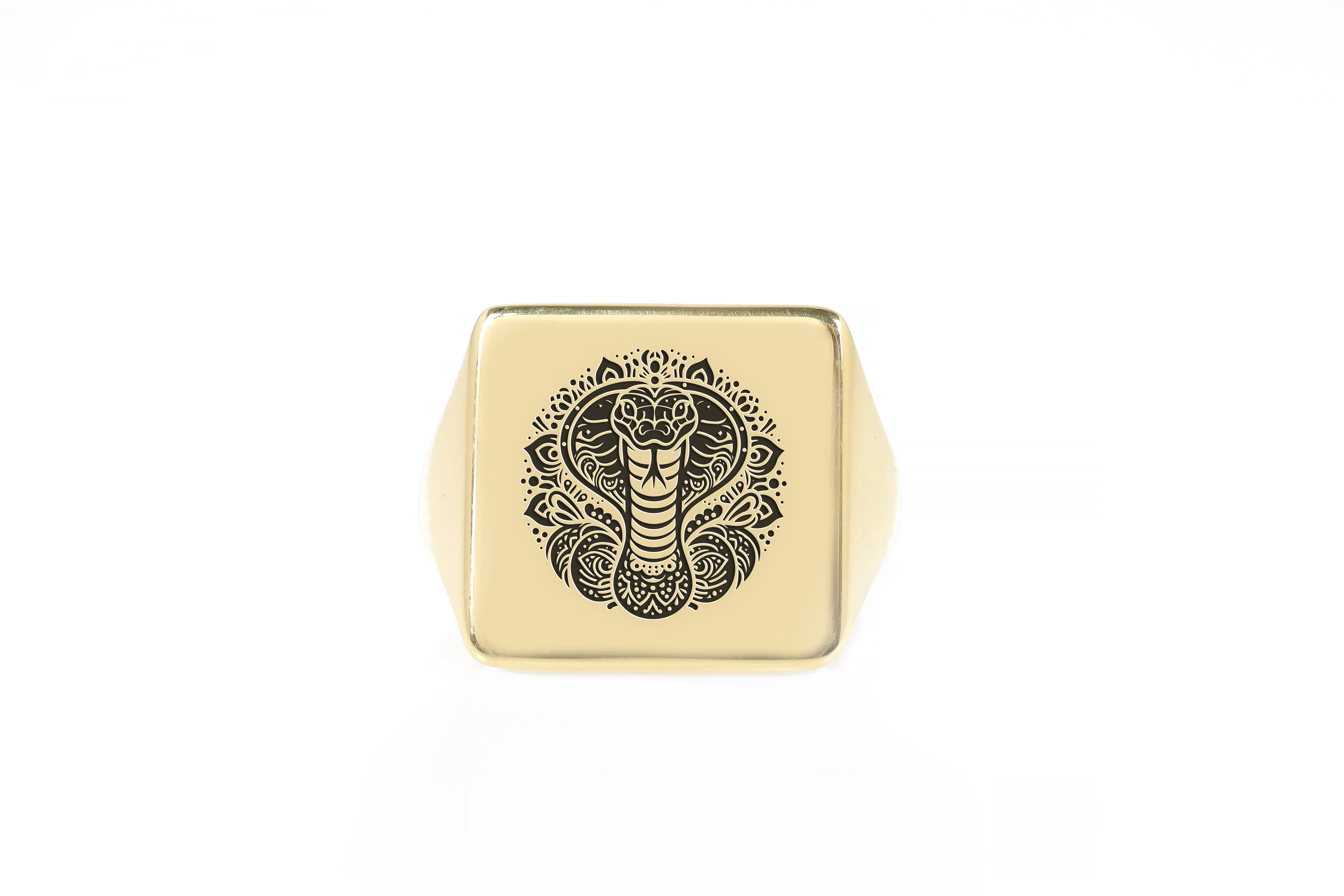 Custom Zebra Signet Ring
