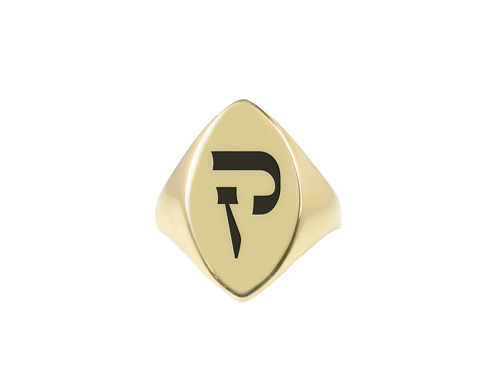 Bible Font Engraved Ring
