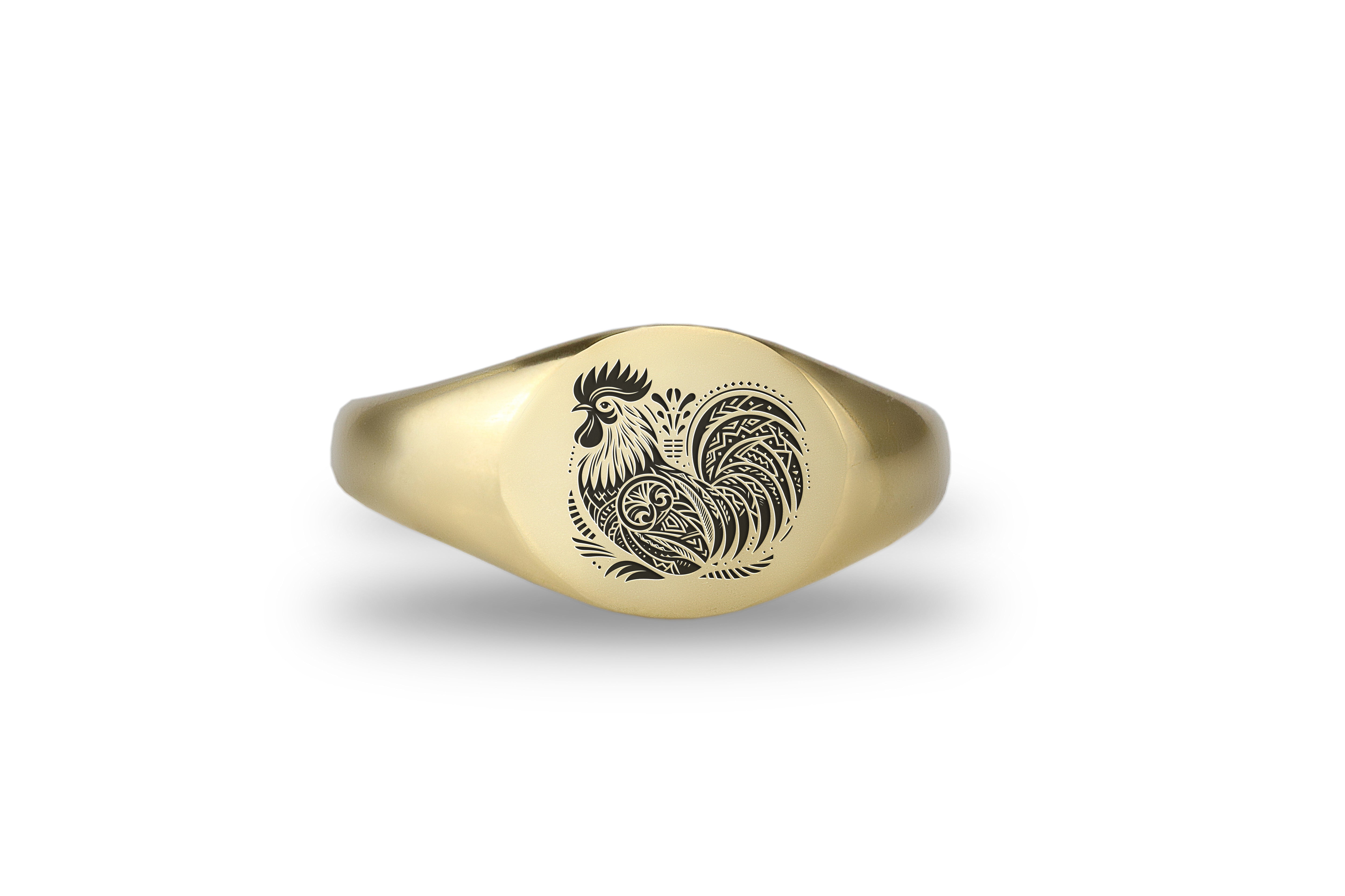 14k Gold Chicken Ring