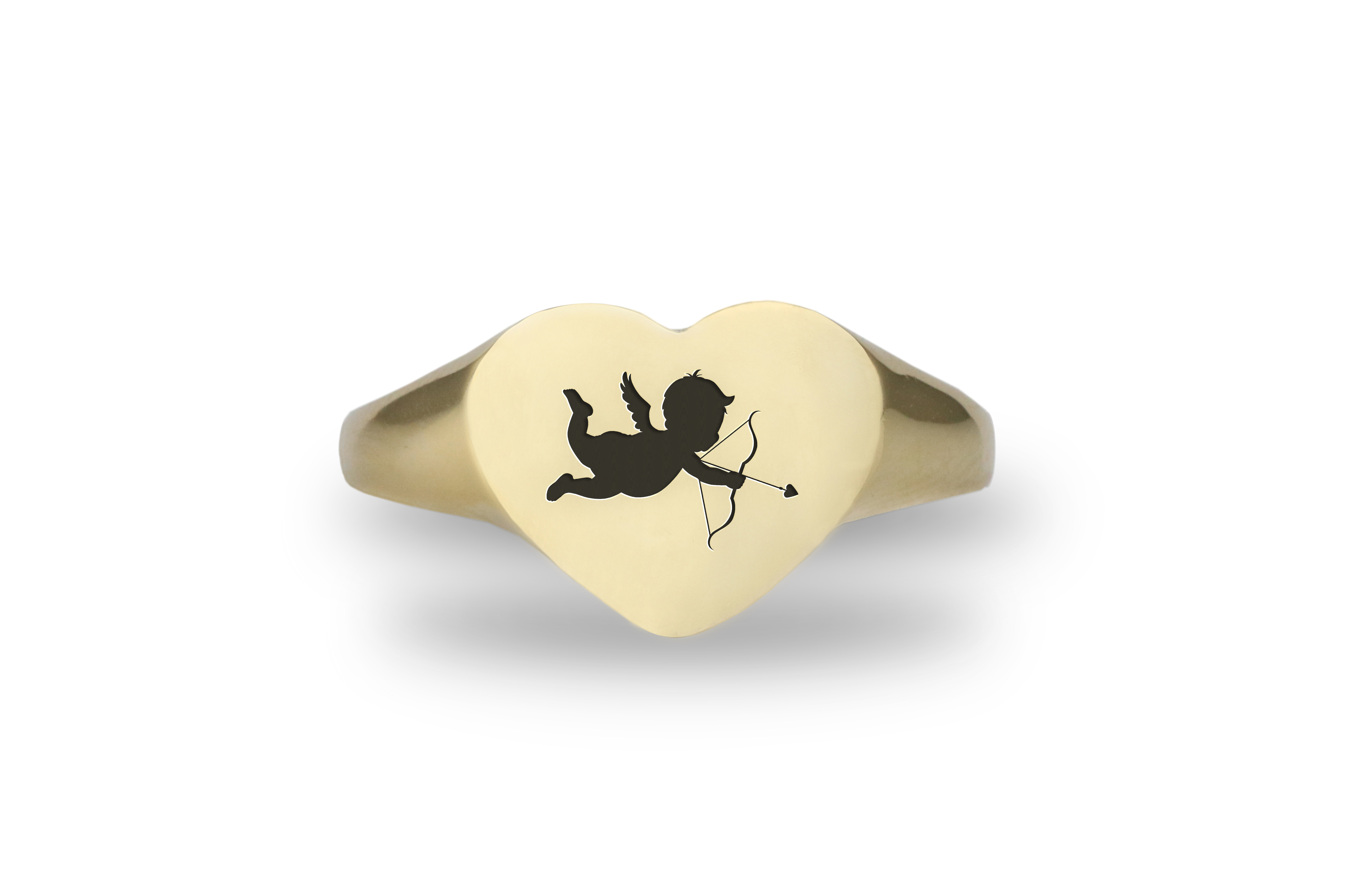 Engraved Cupid Ring