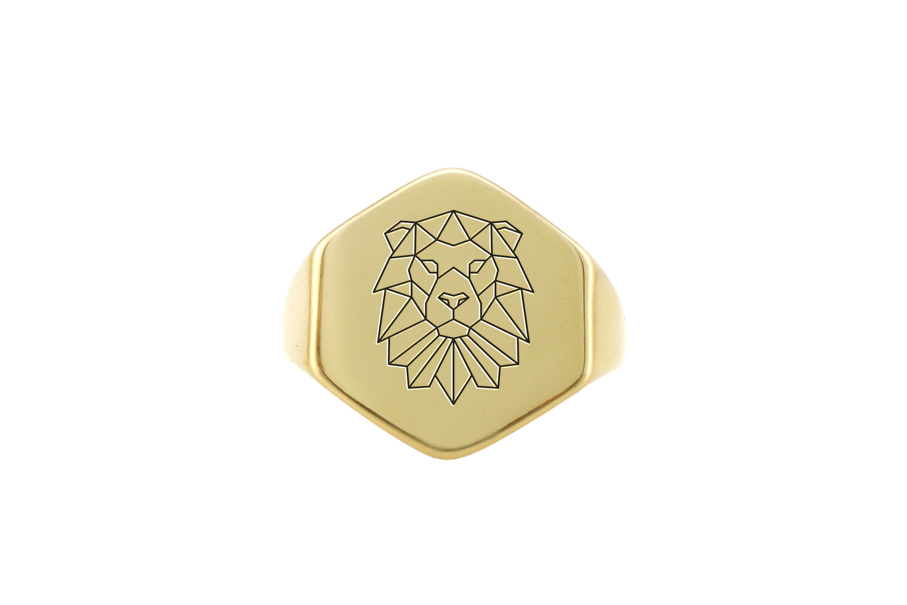 Geometrical Lion Ring