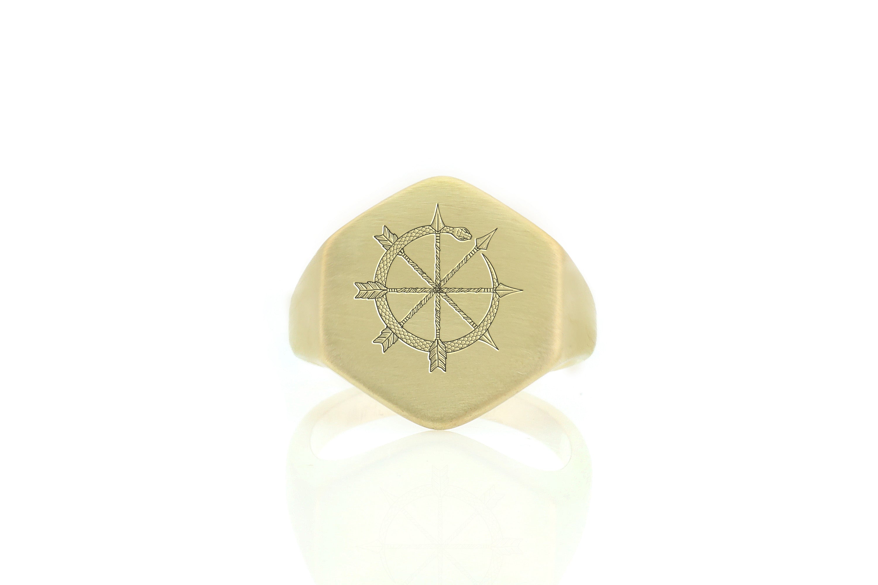 Serpent Arrow Signet Ring