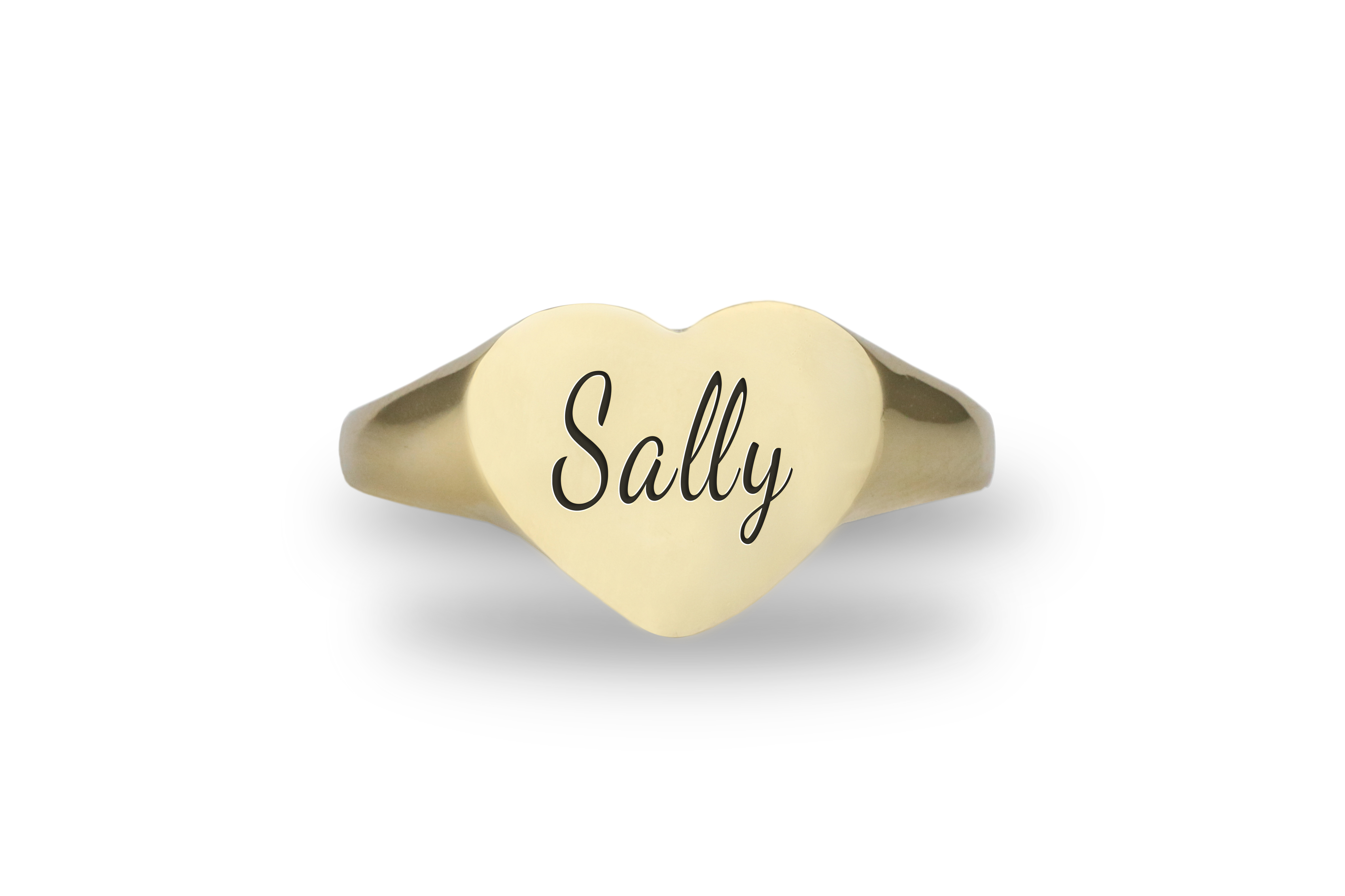 24k Gold Name Signet Ring