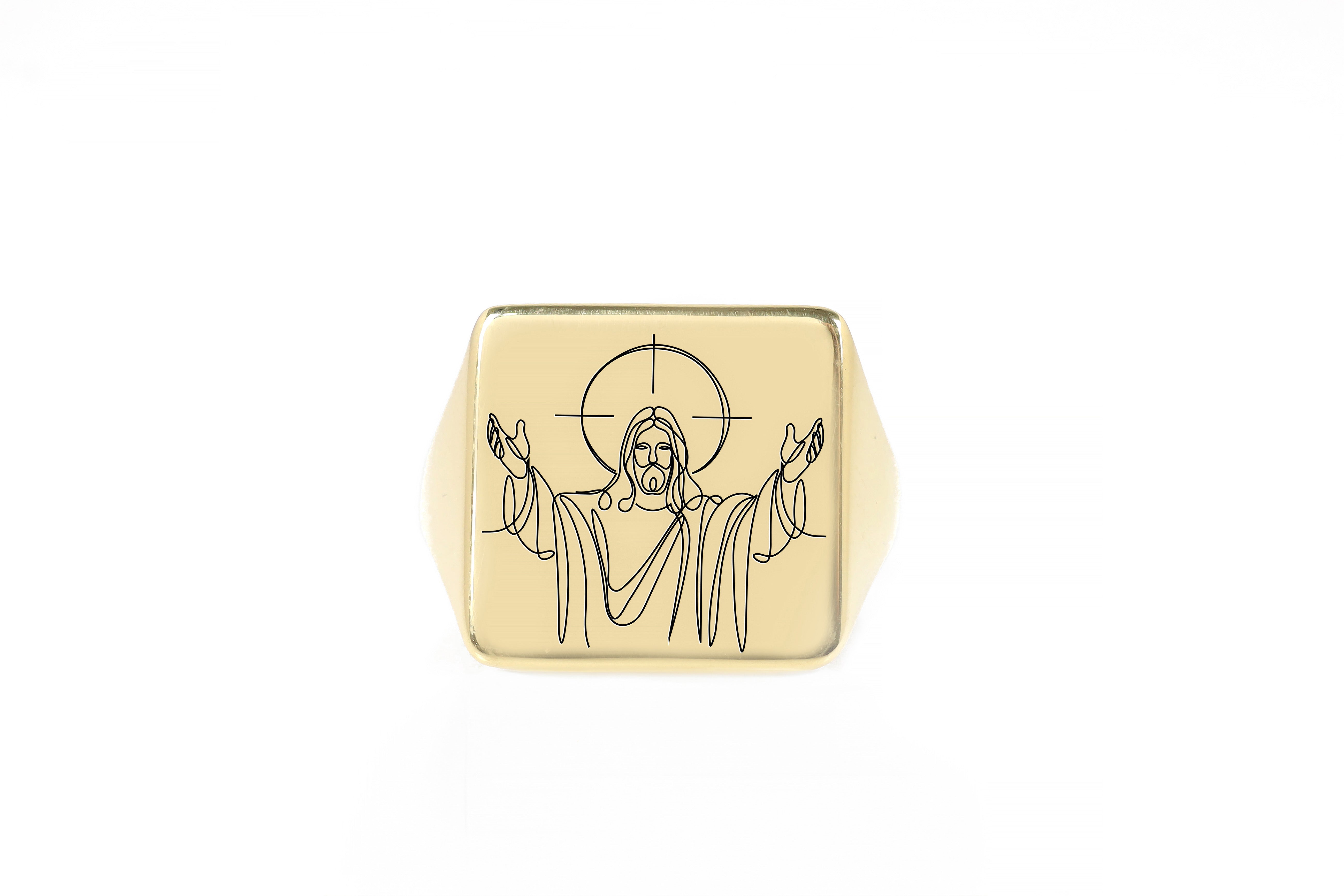 Custom Jesus Ring