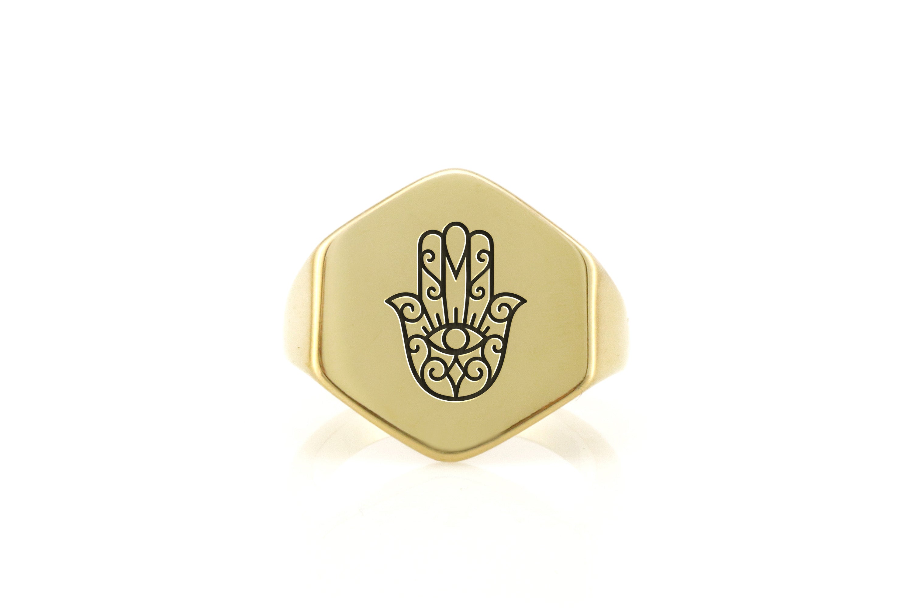 Hamsa Signet Ring