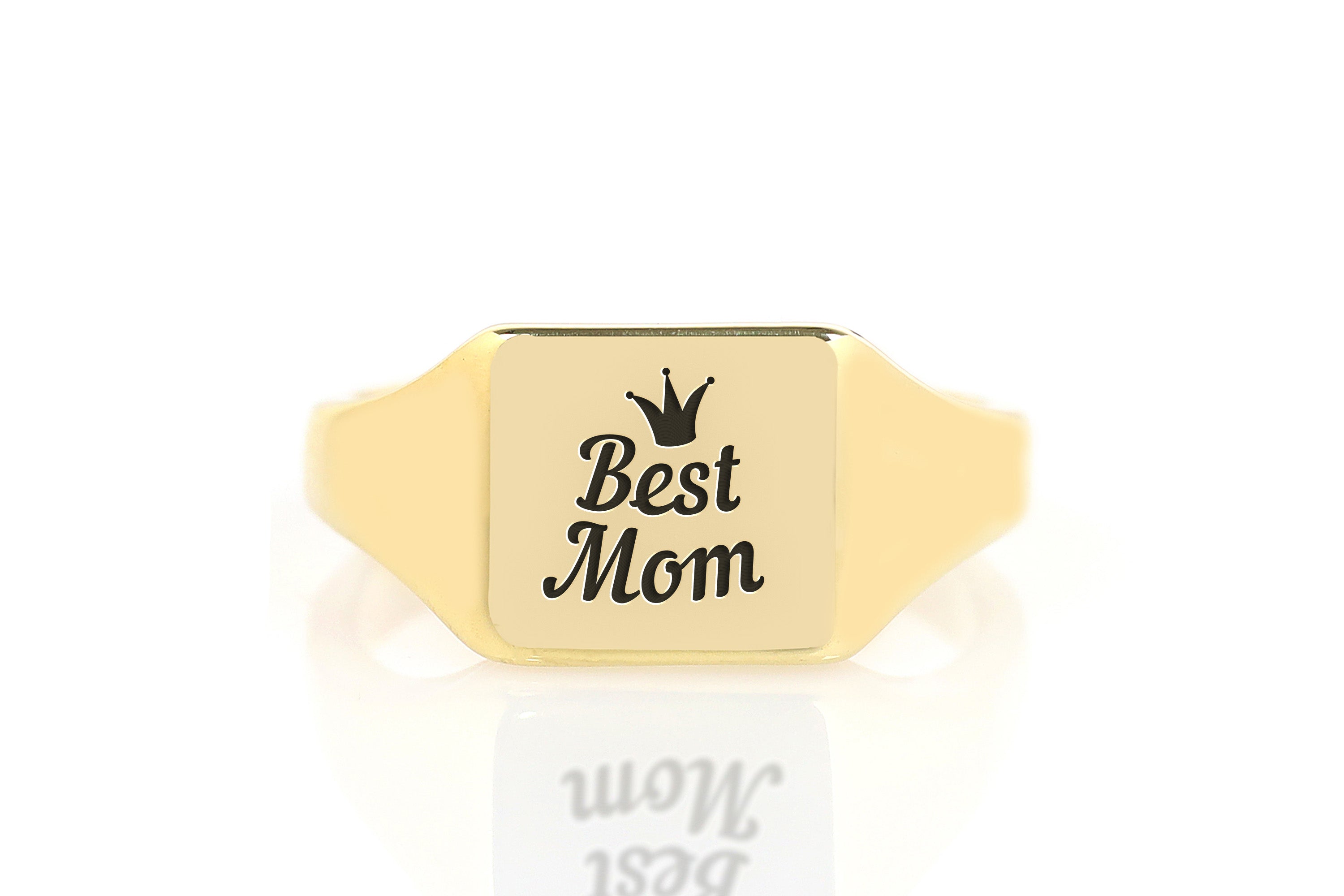 Best Mom Engraved Ring