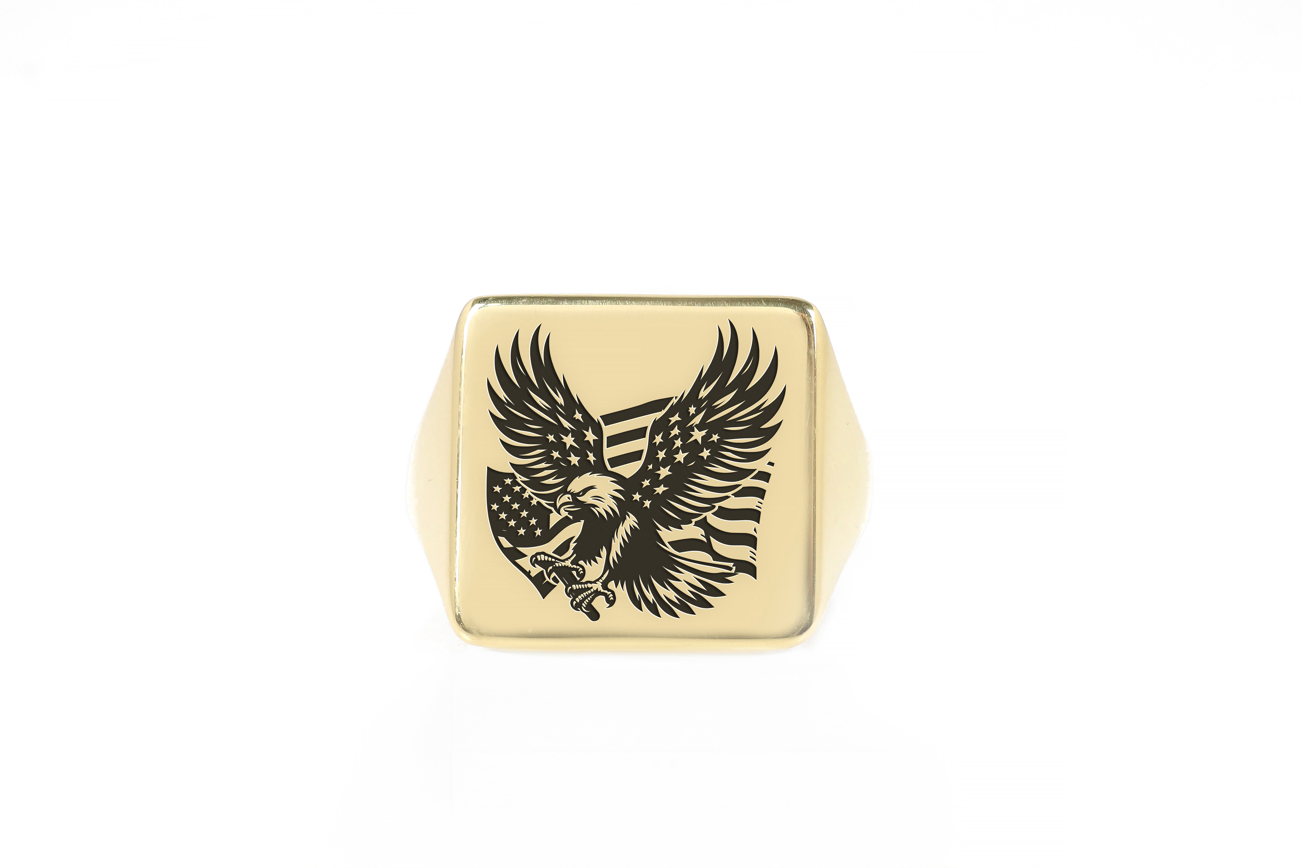 American Gold Signet Ring