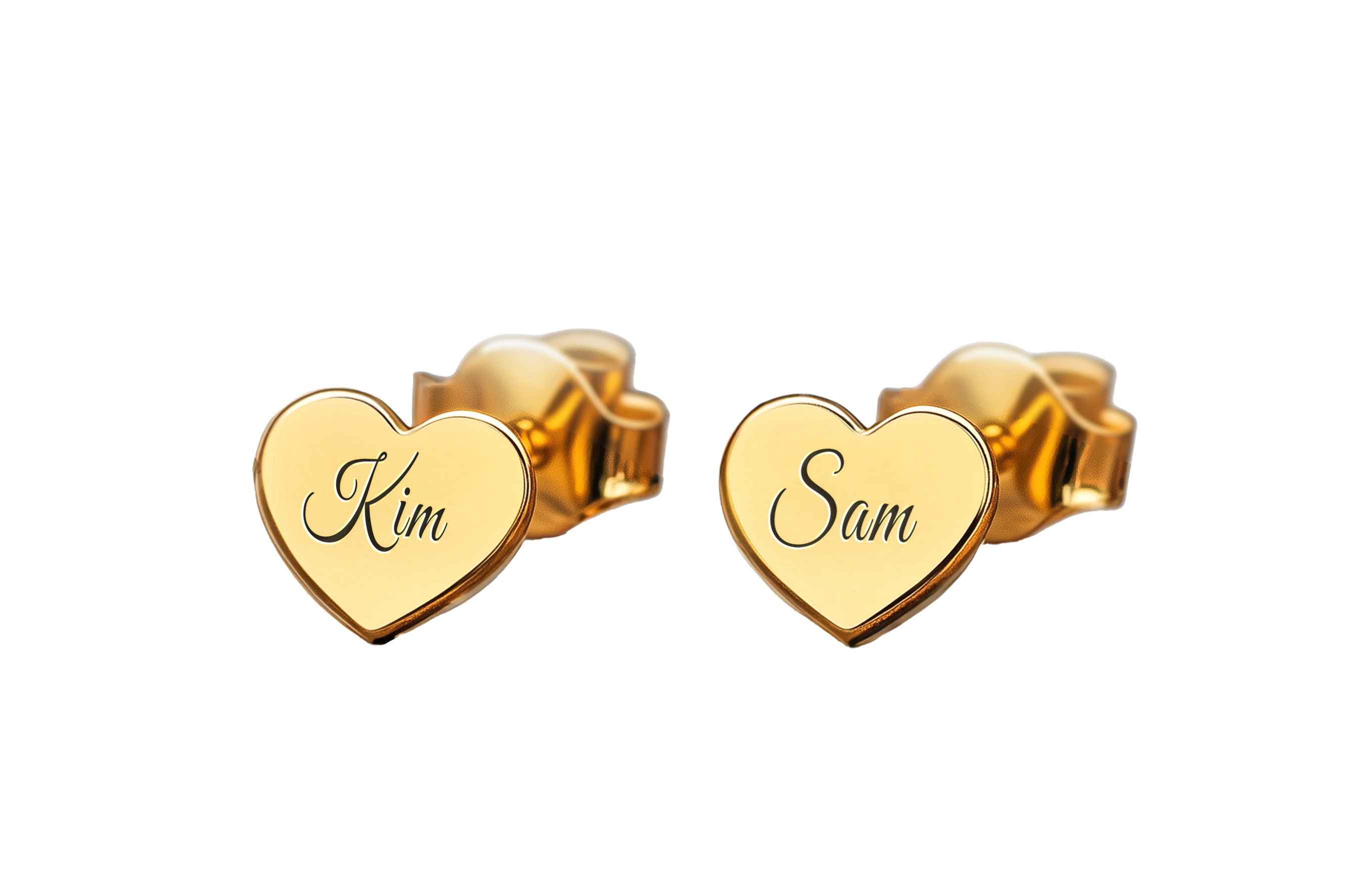 Heart Shaped Stud Earrings