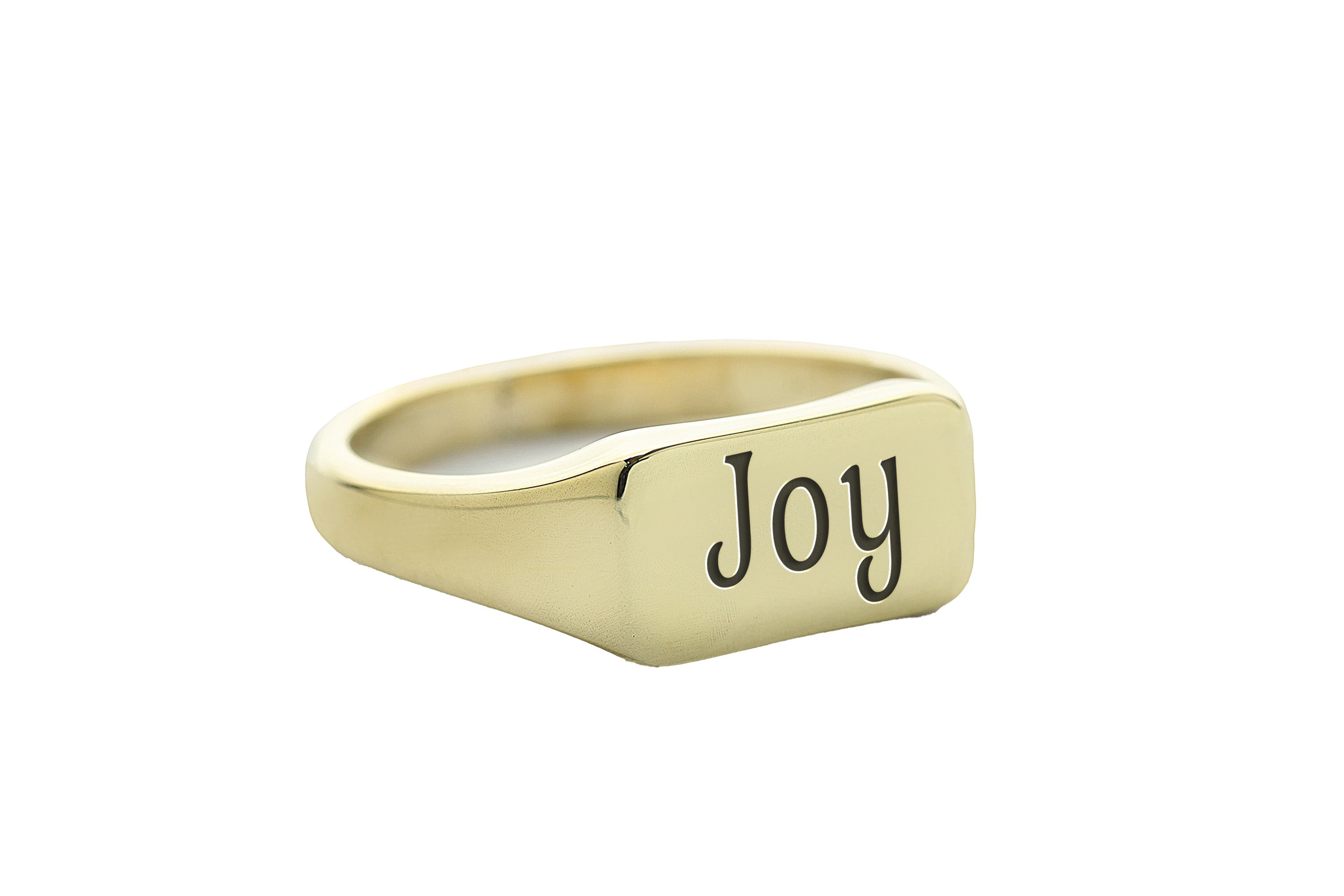 14k Gold Joy Signet Ring