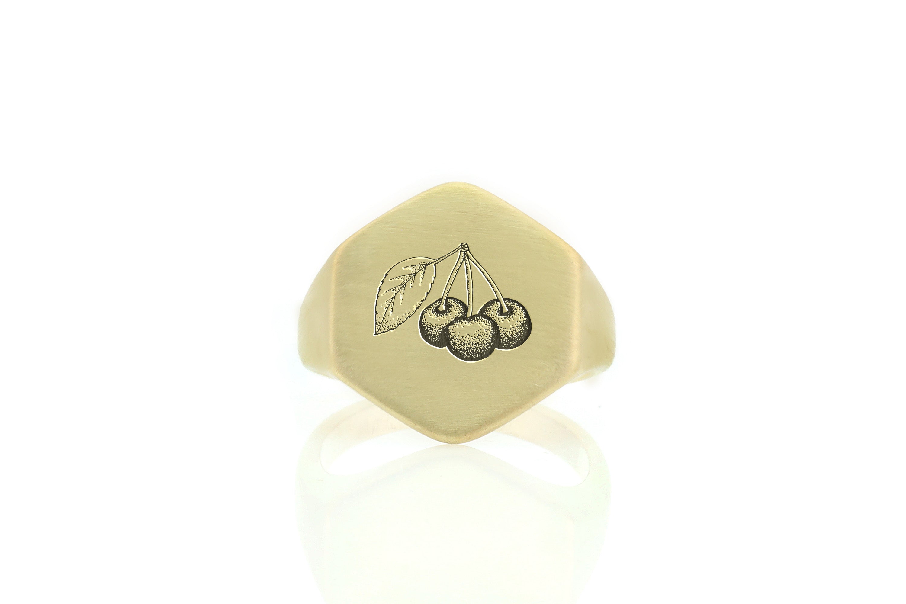 14k Gold Cherry Ring