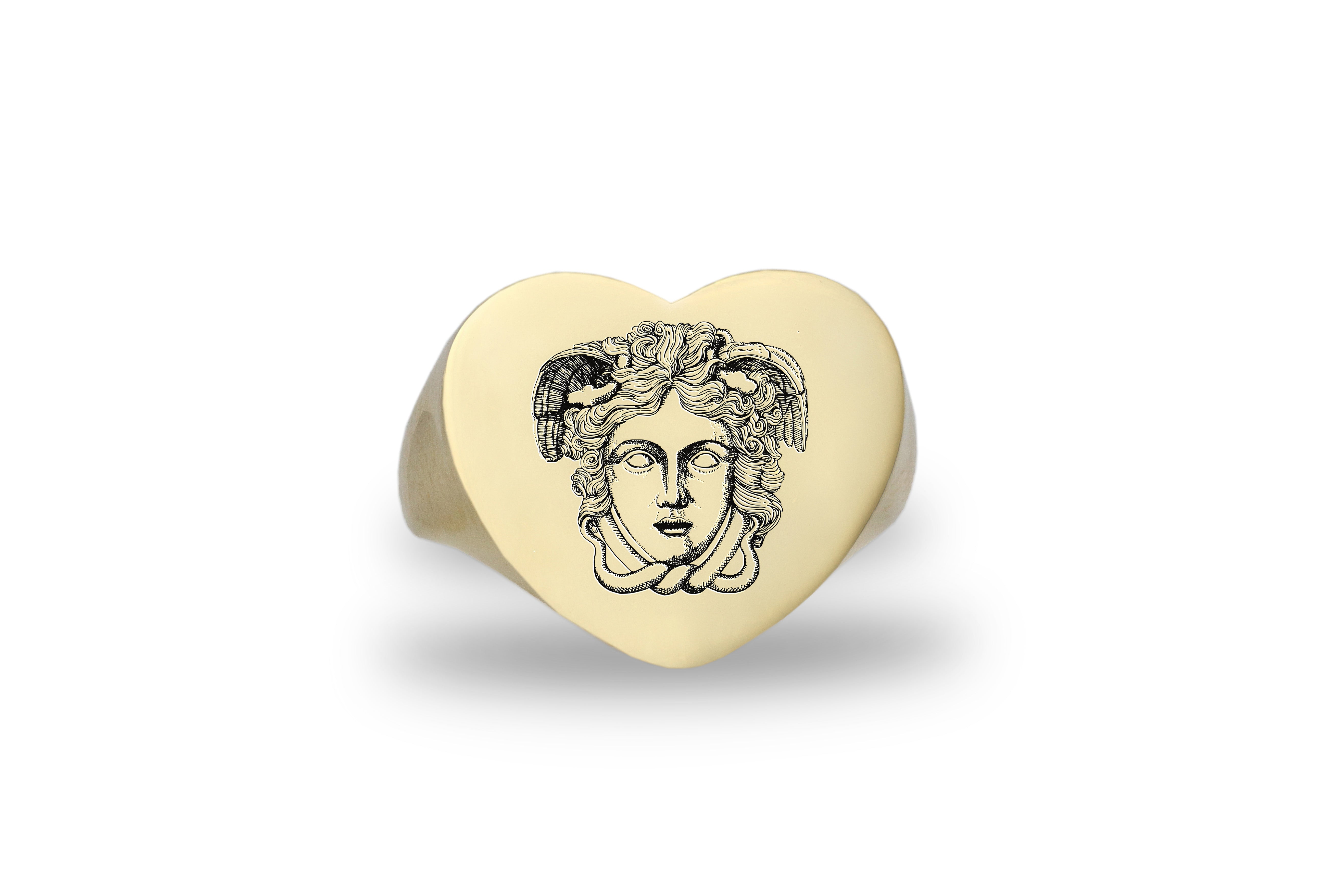 Medusa Fantasy Signet Ring