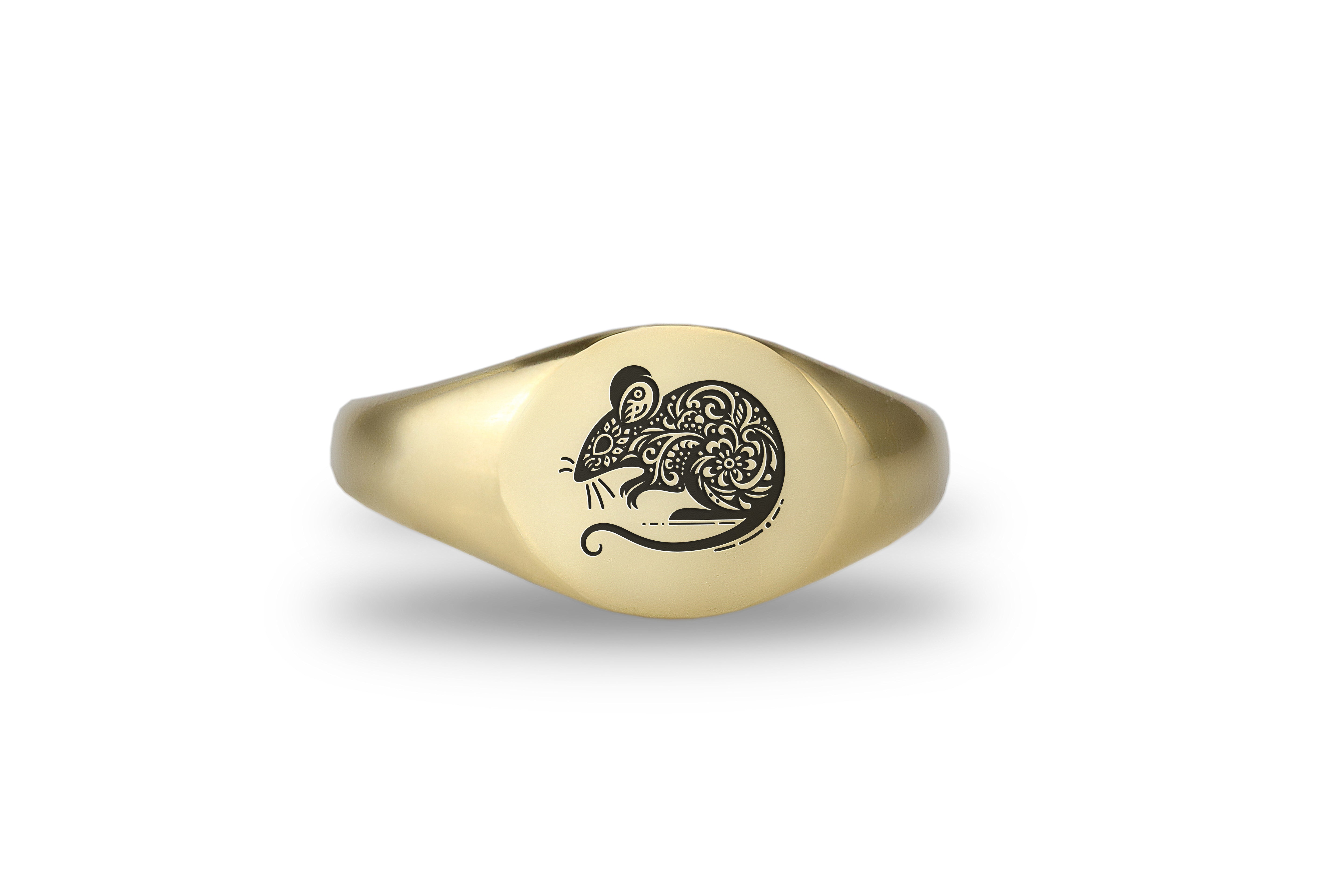 Cute Mouse Signet Ring