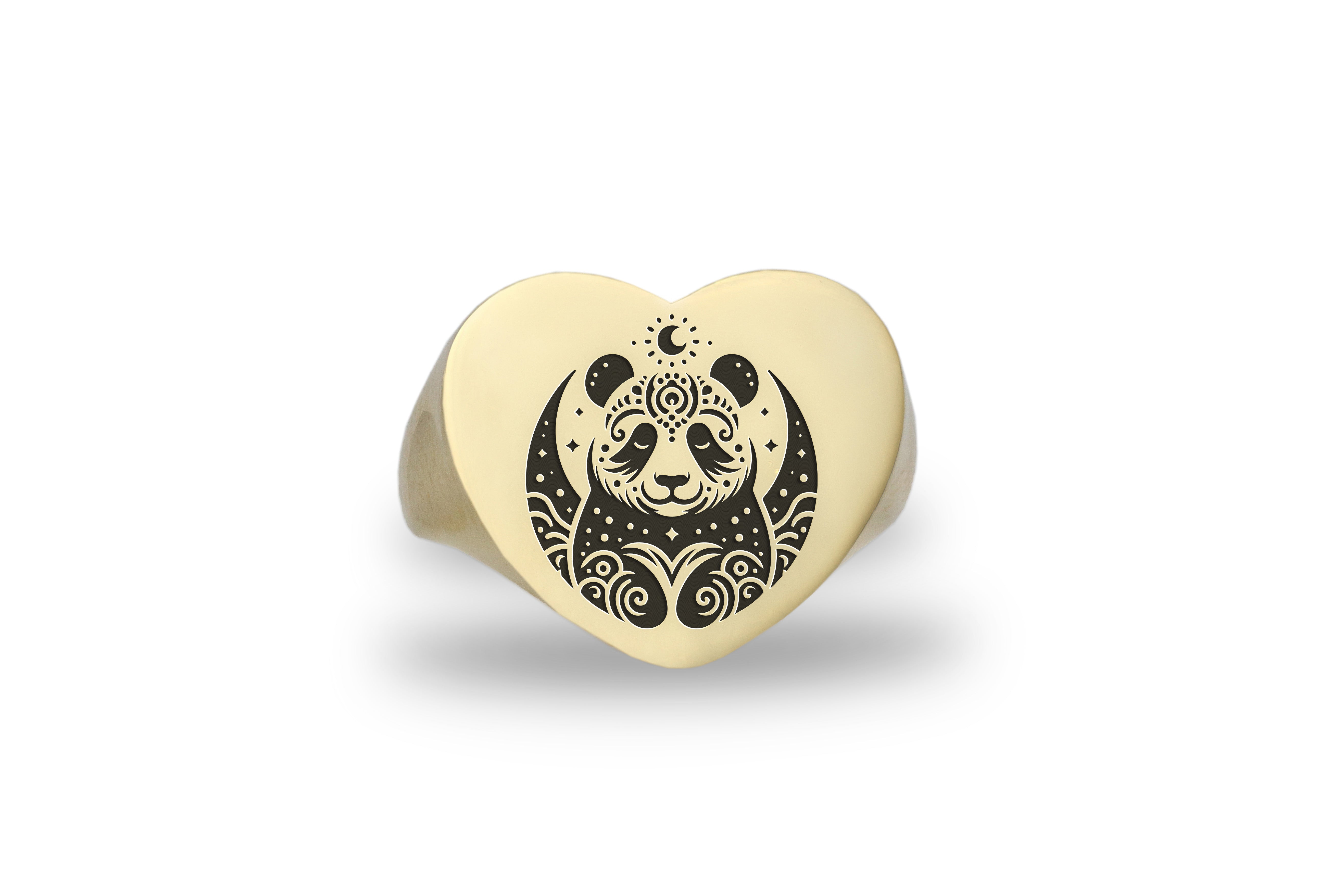 Celestial Panda Love Ring