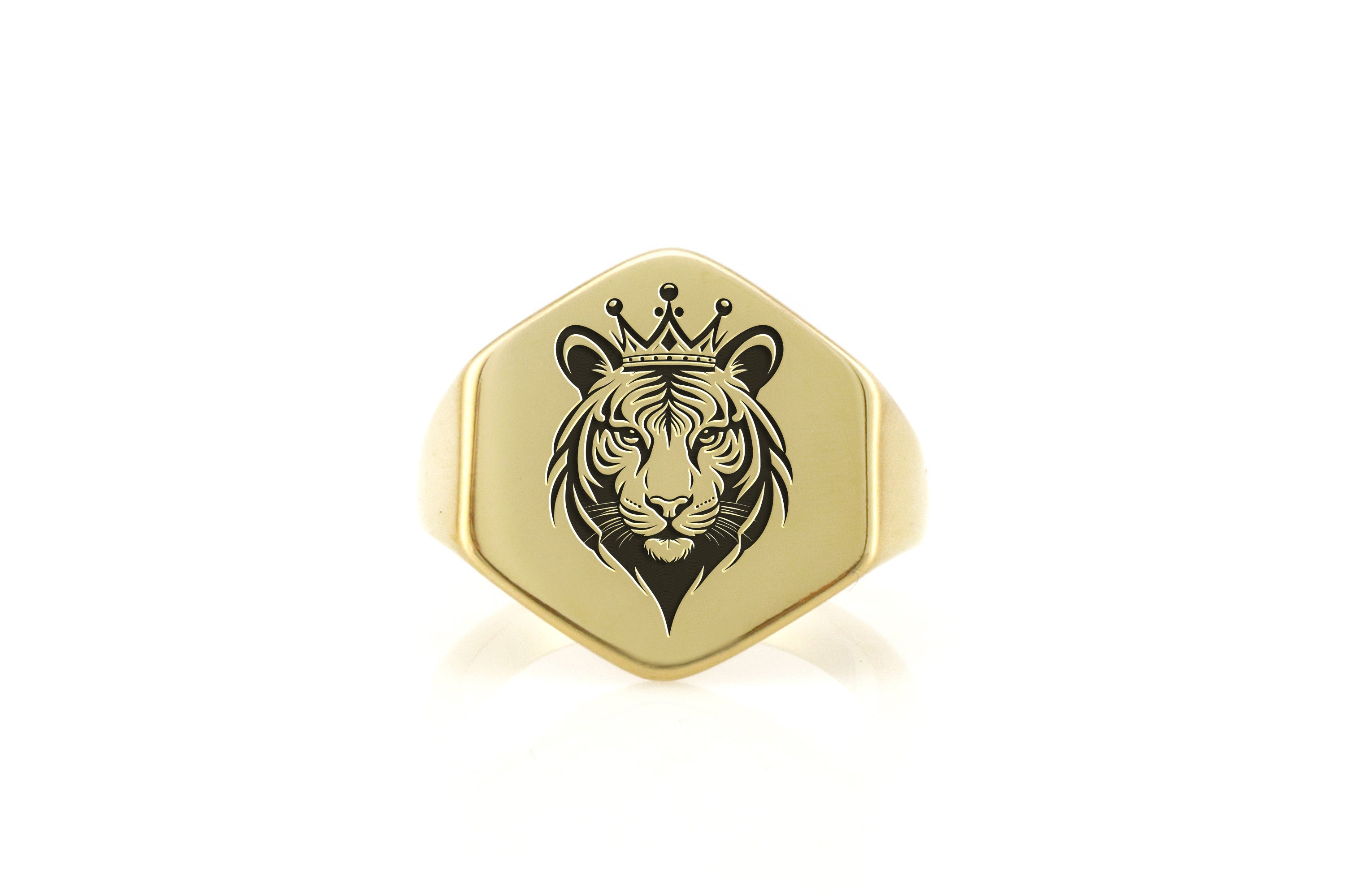 Custom Tiger Signet Ring