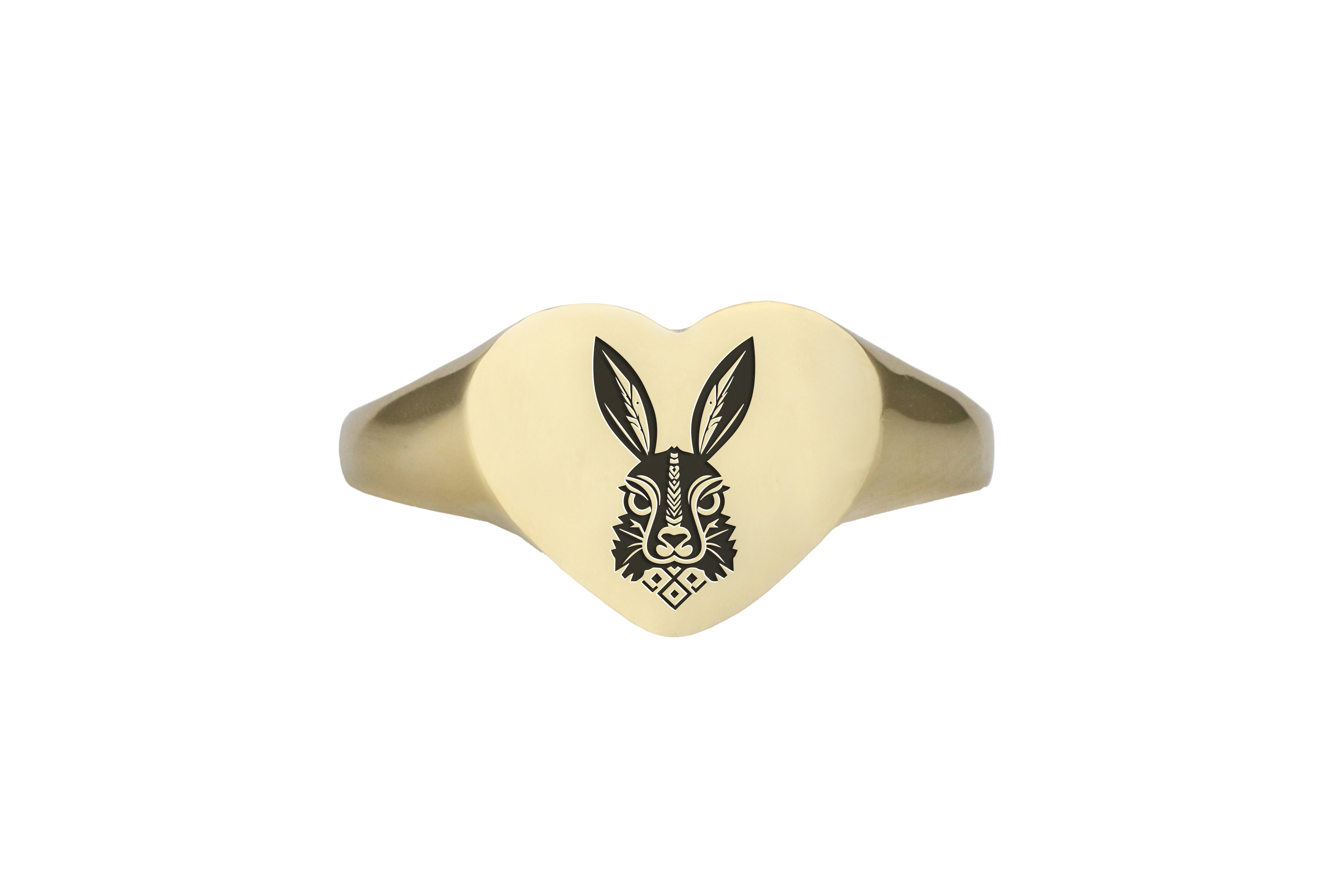 Engraved Rabbit Ring