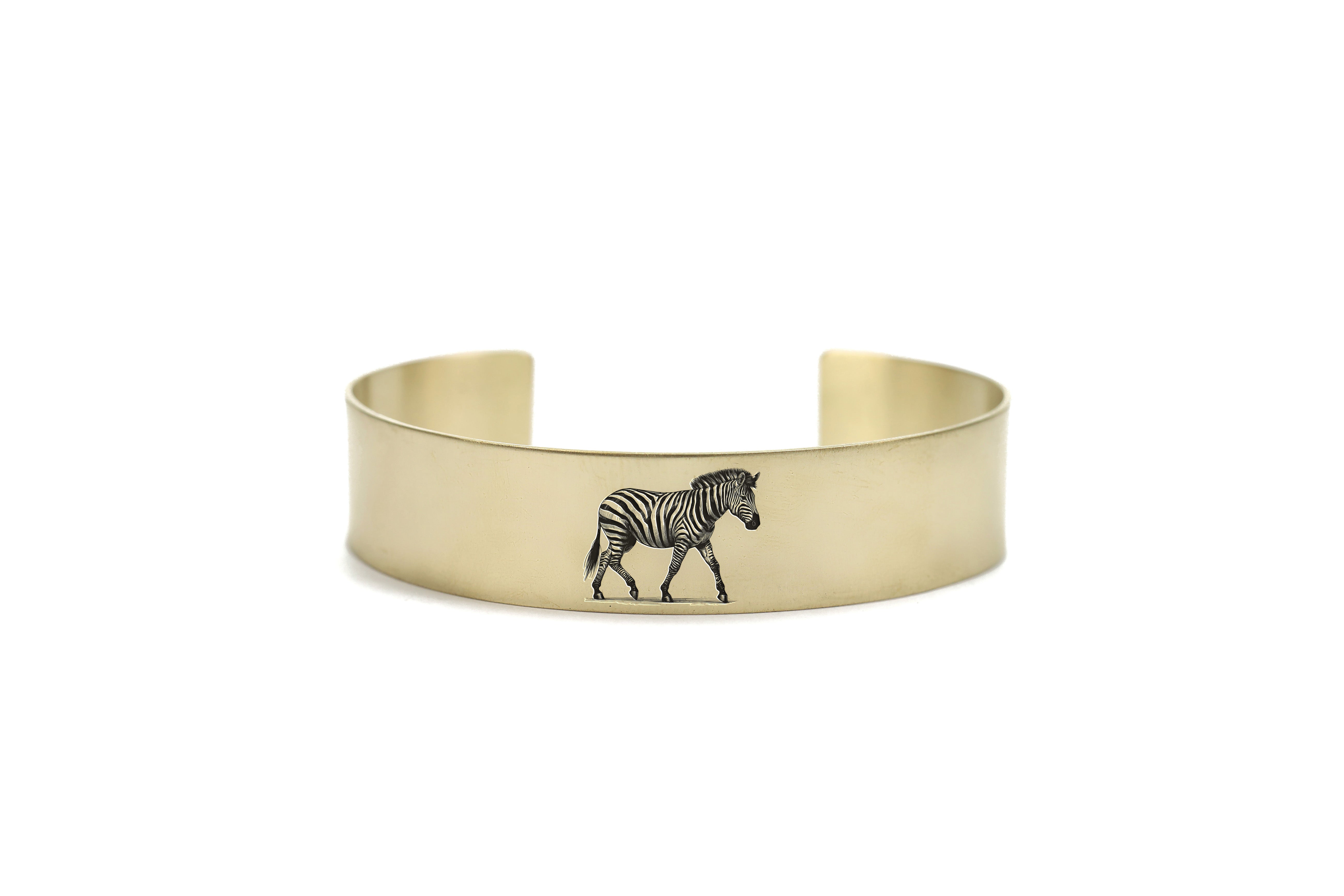 Zebra Open Cuff Bracelet