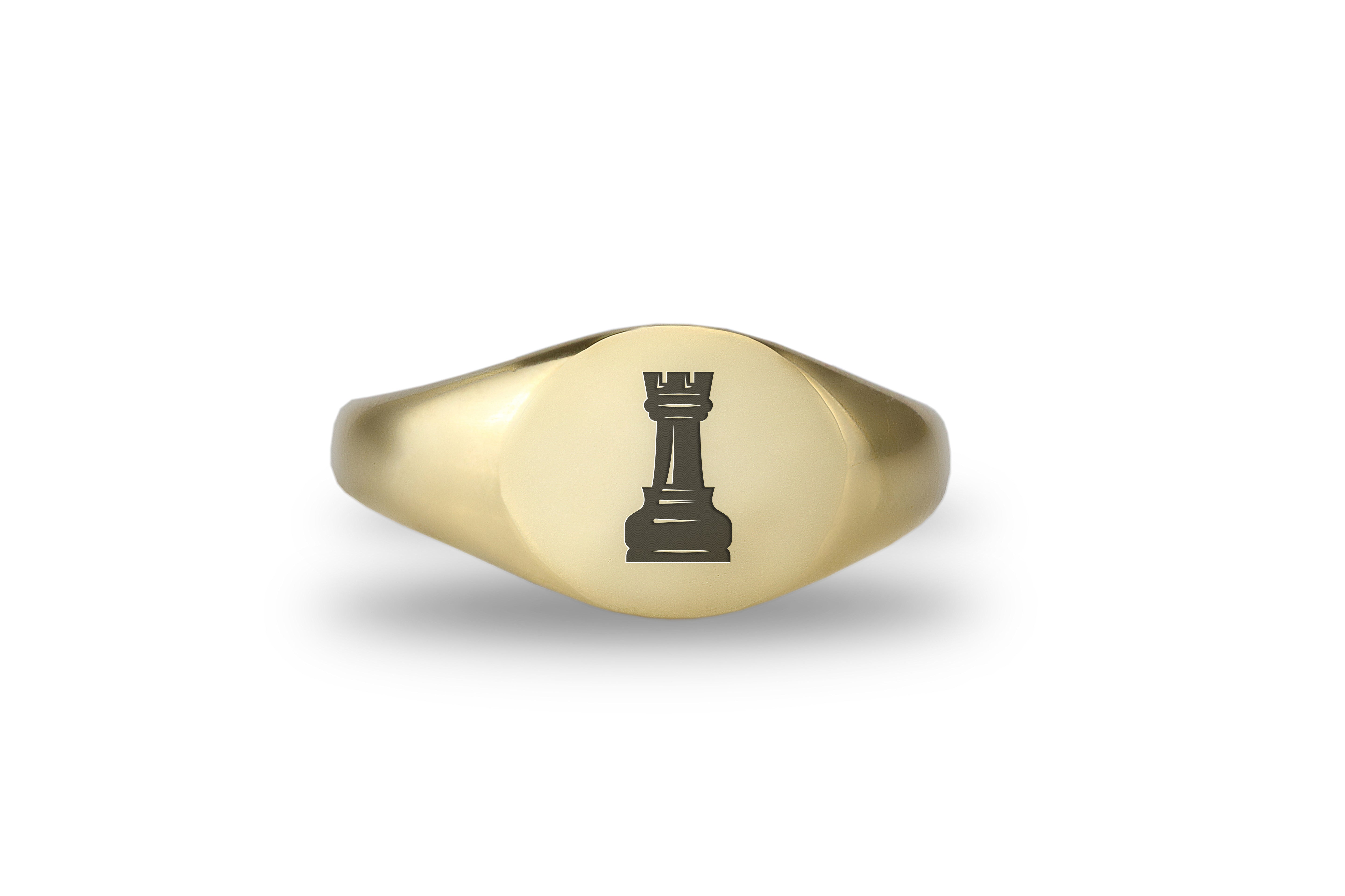 Custom Chess Piece Engraved Ring