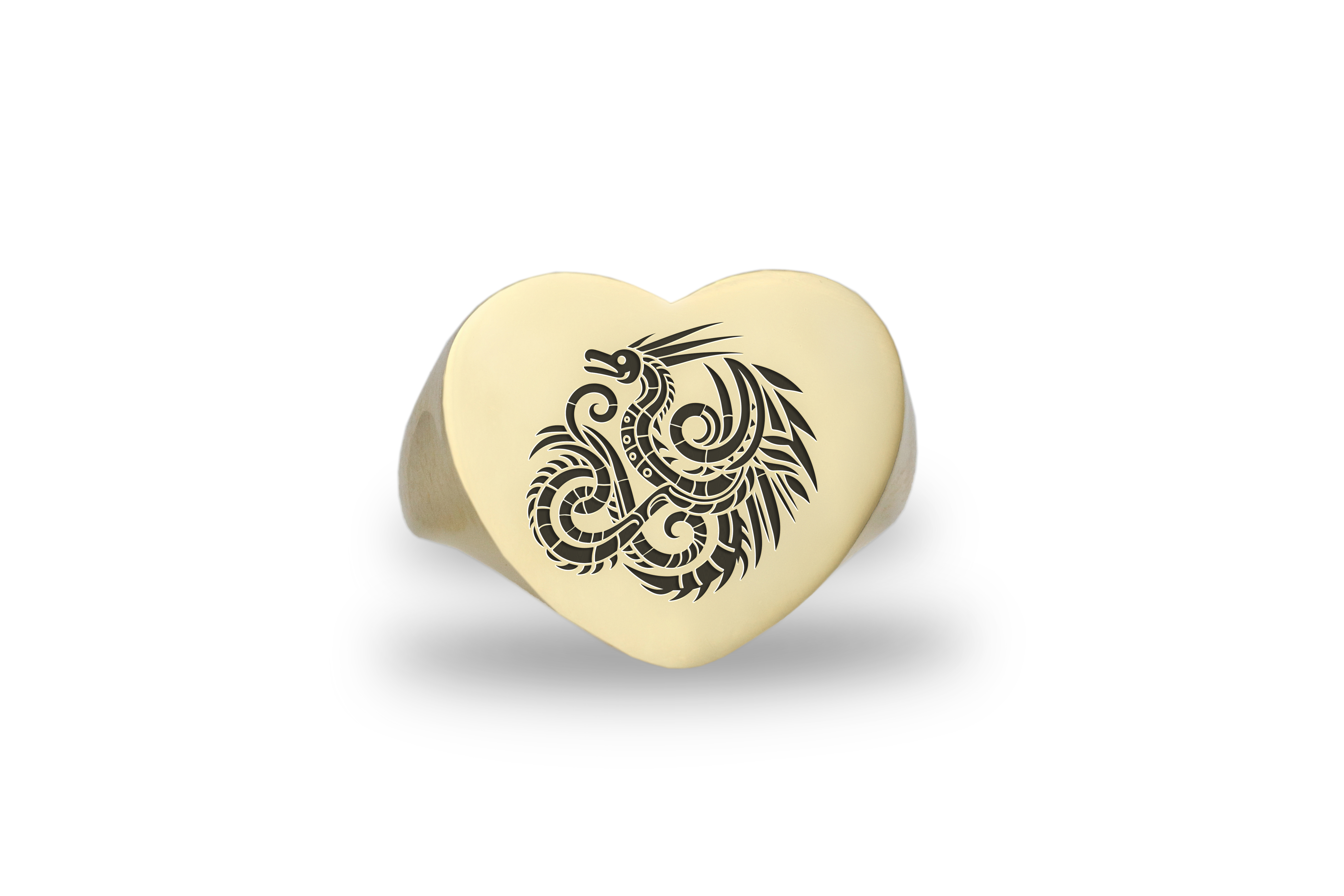Feathered Serpent Gold Ring
