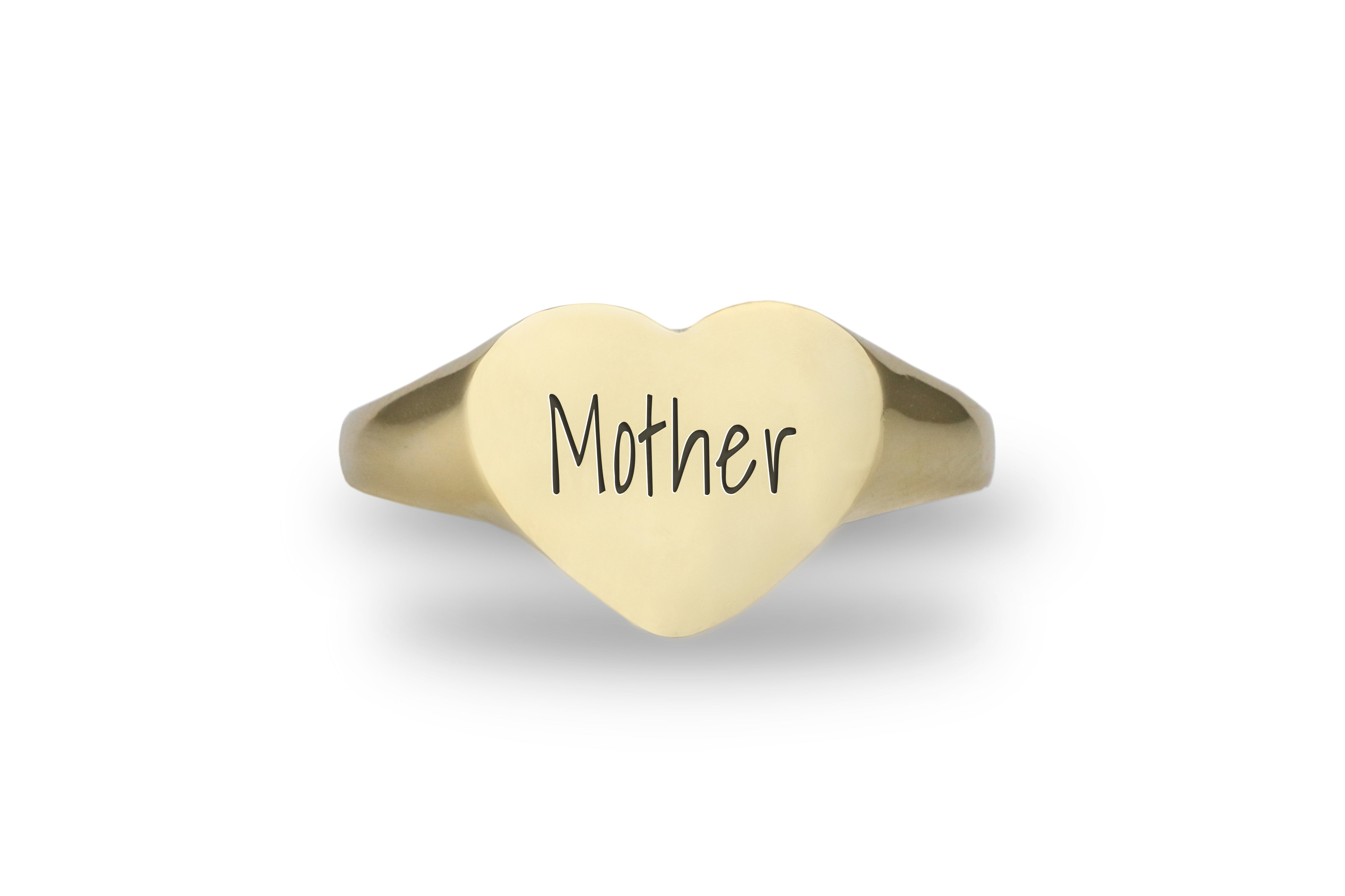 Mother's Day Gold Signet Ring