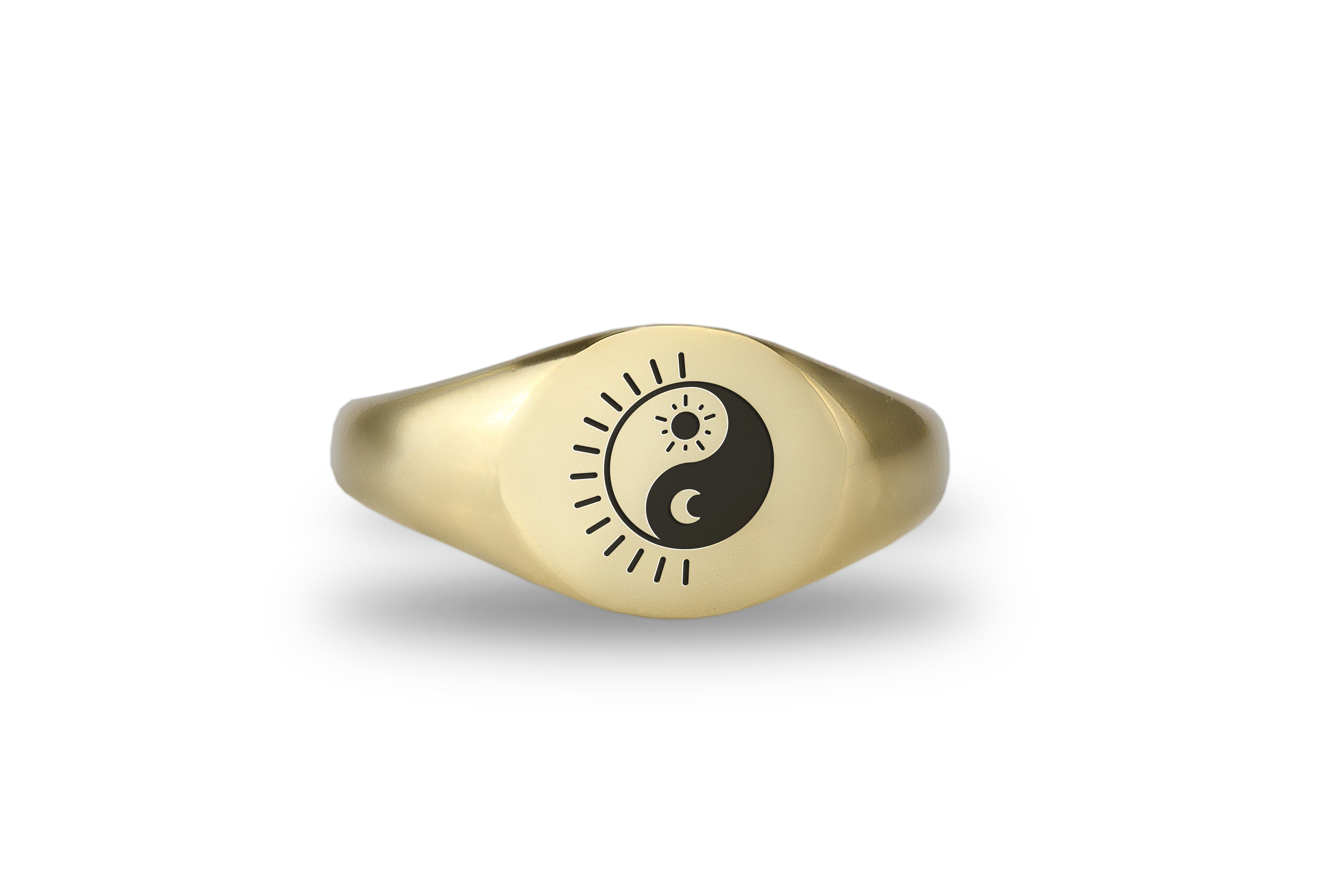 Sun And Moon Signet Ring