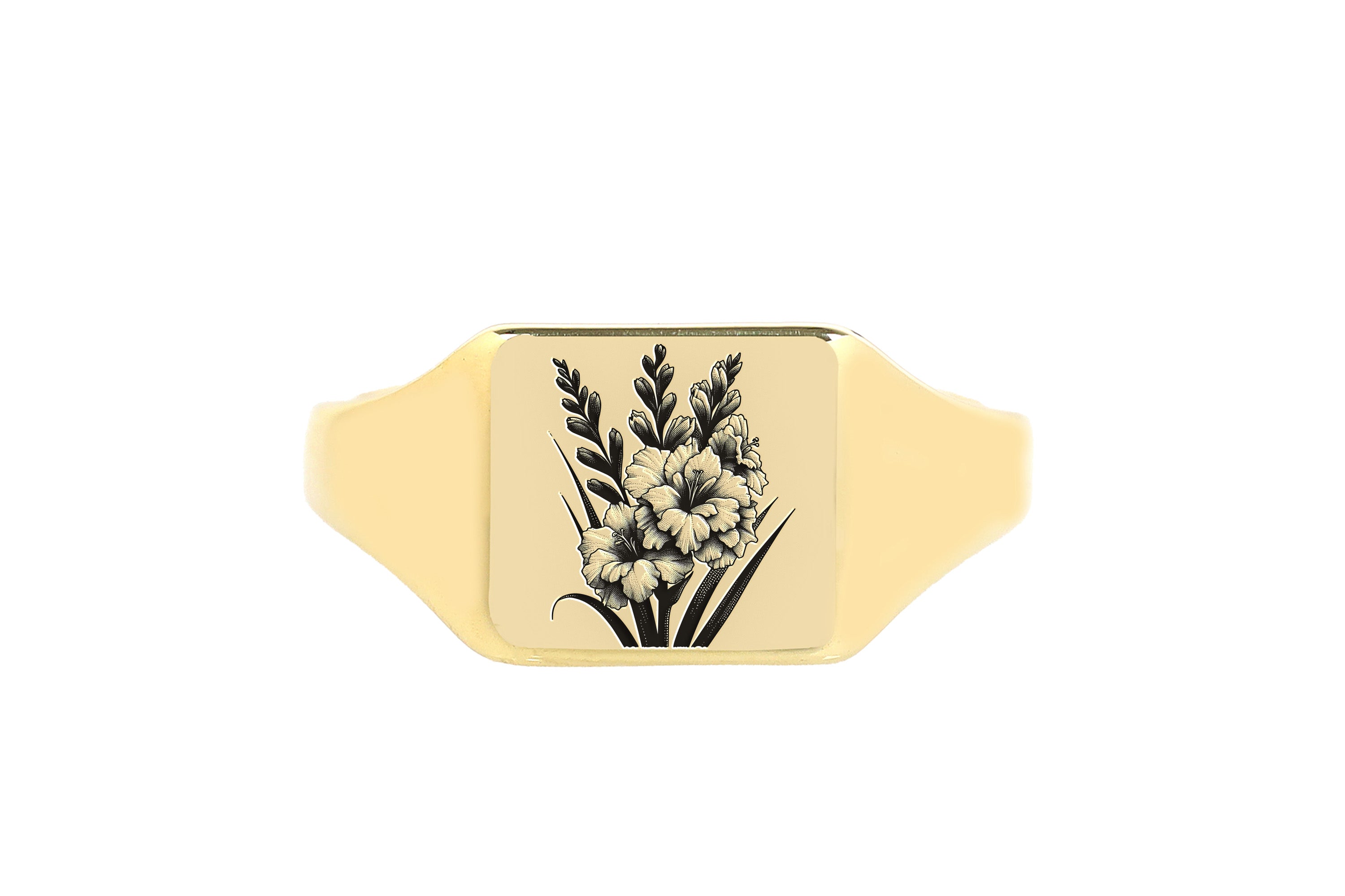 Personalized Flower Ring