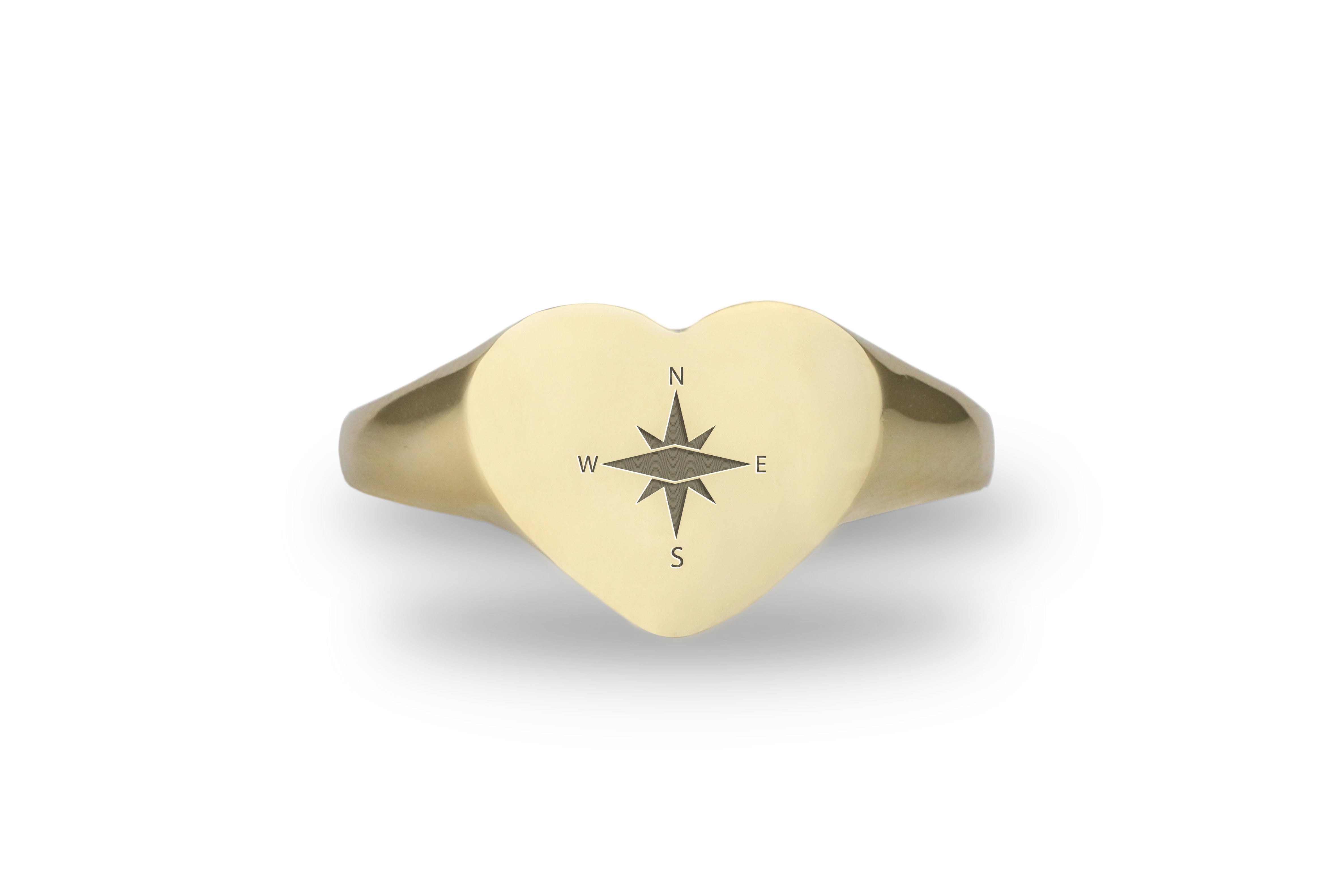14k Gold Compass Ring