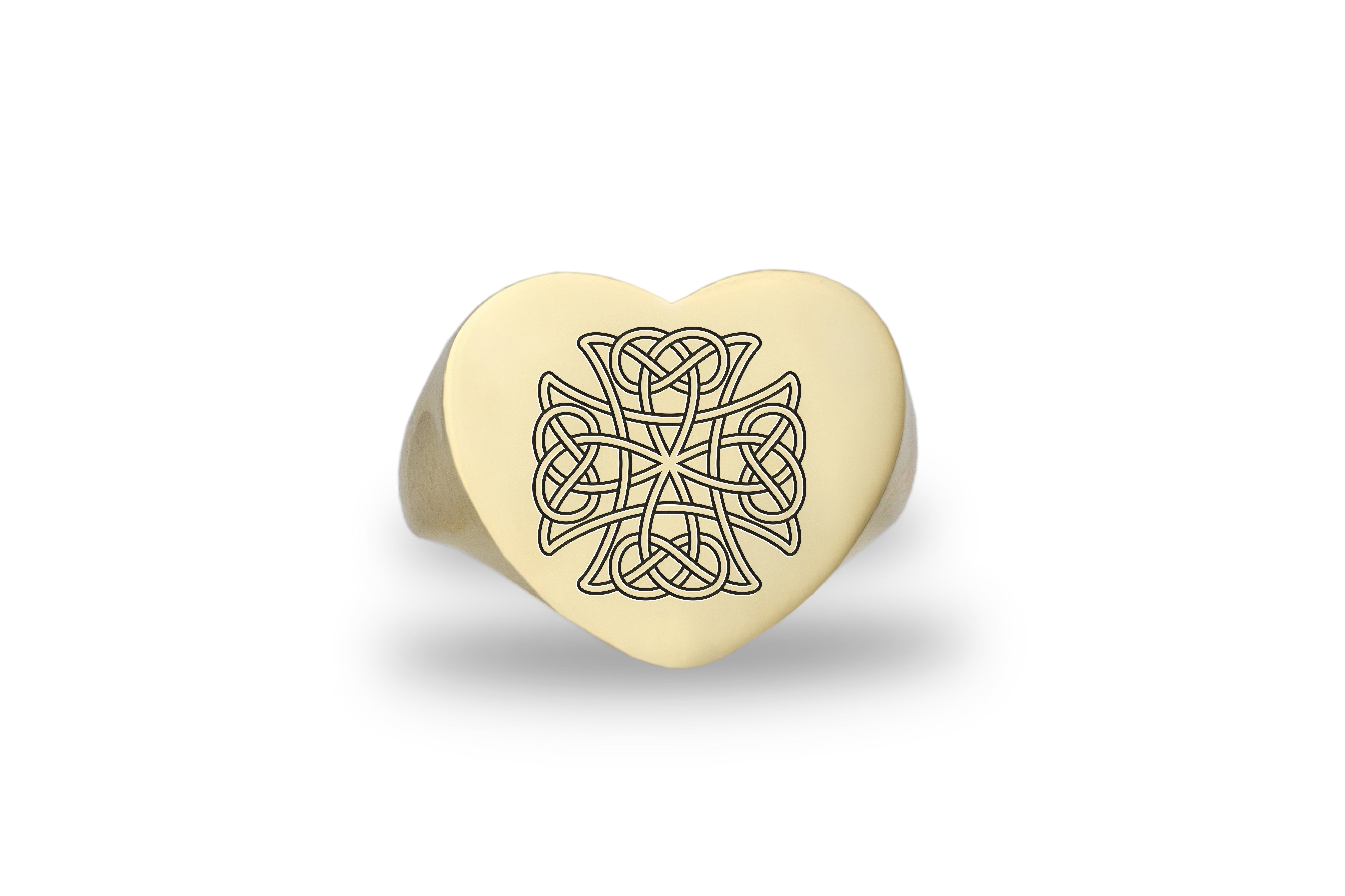 Celtic Cross Gold Ring