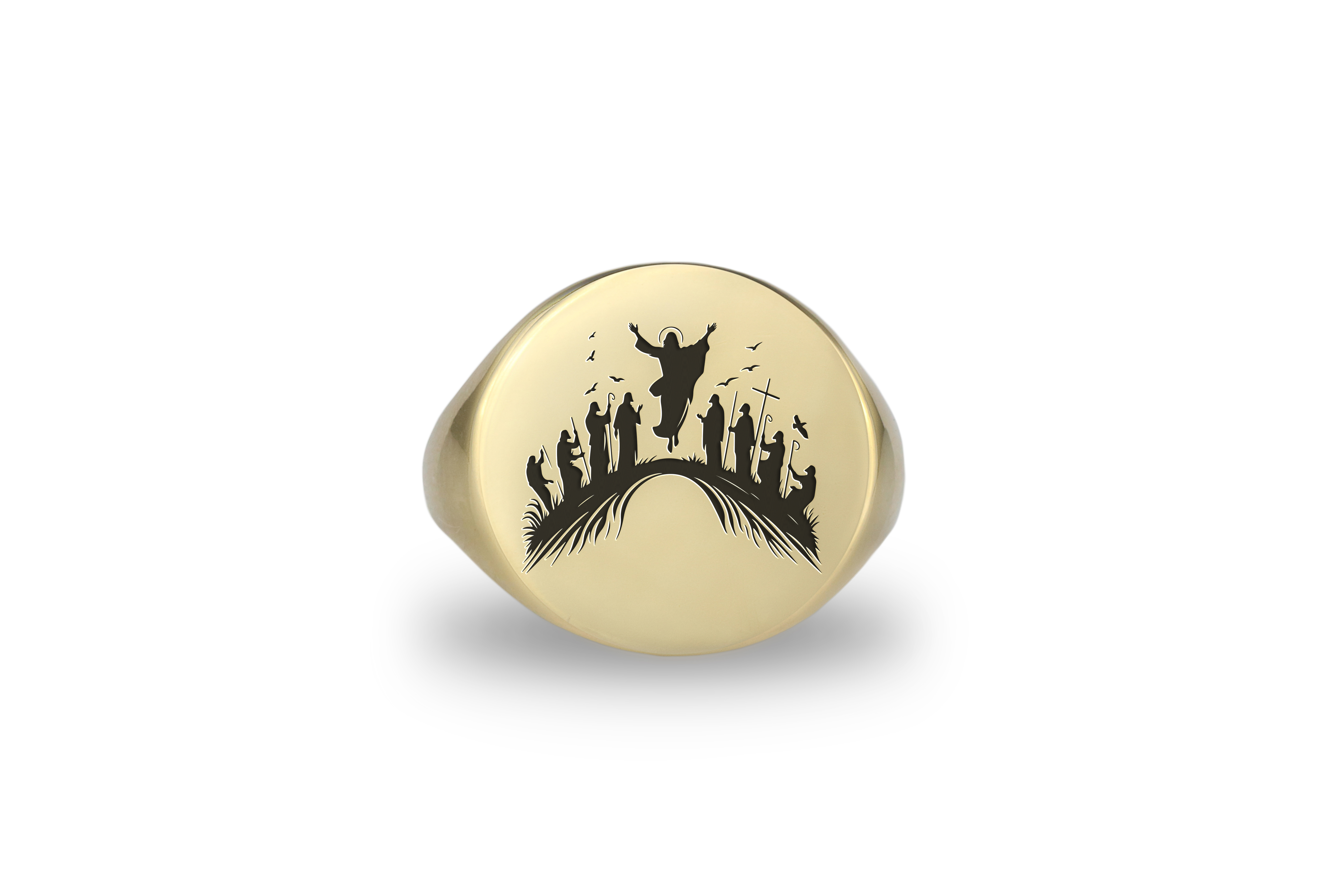 14k Gold Lord Jesus Ring