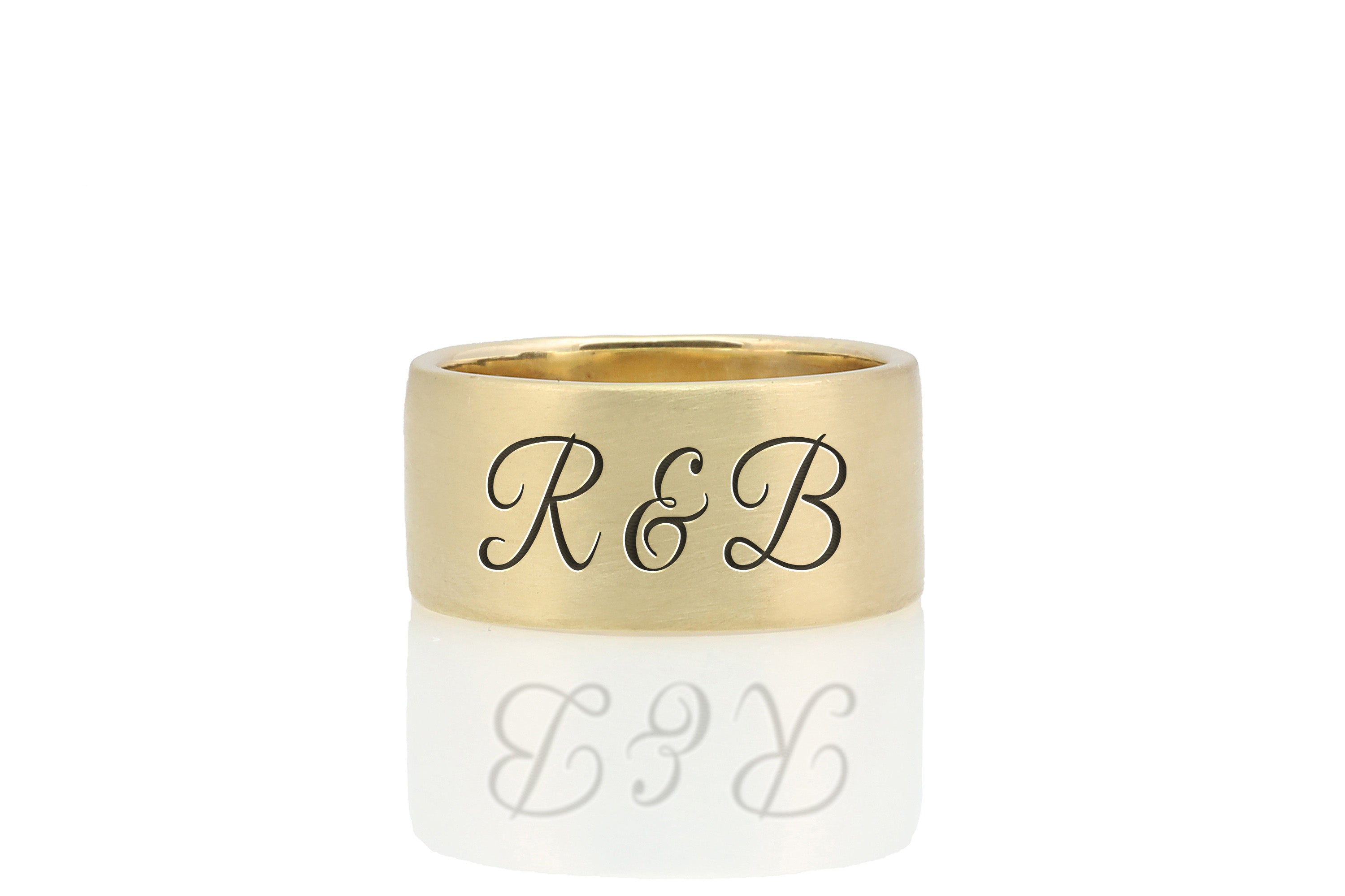 Engraved Couples Names Ring
