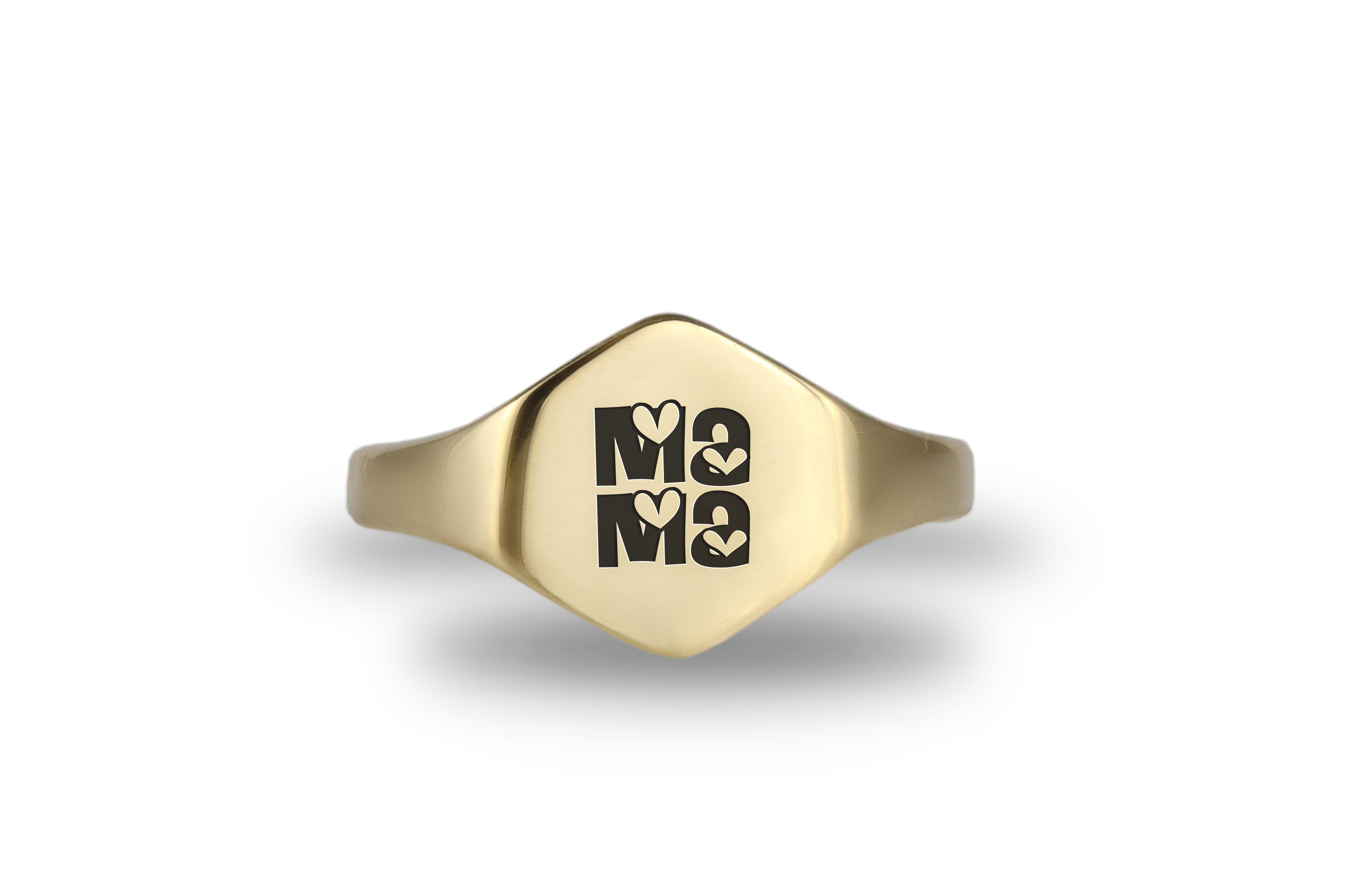 Engraved Mom Ring