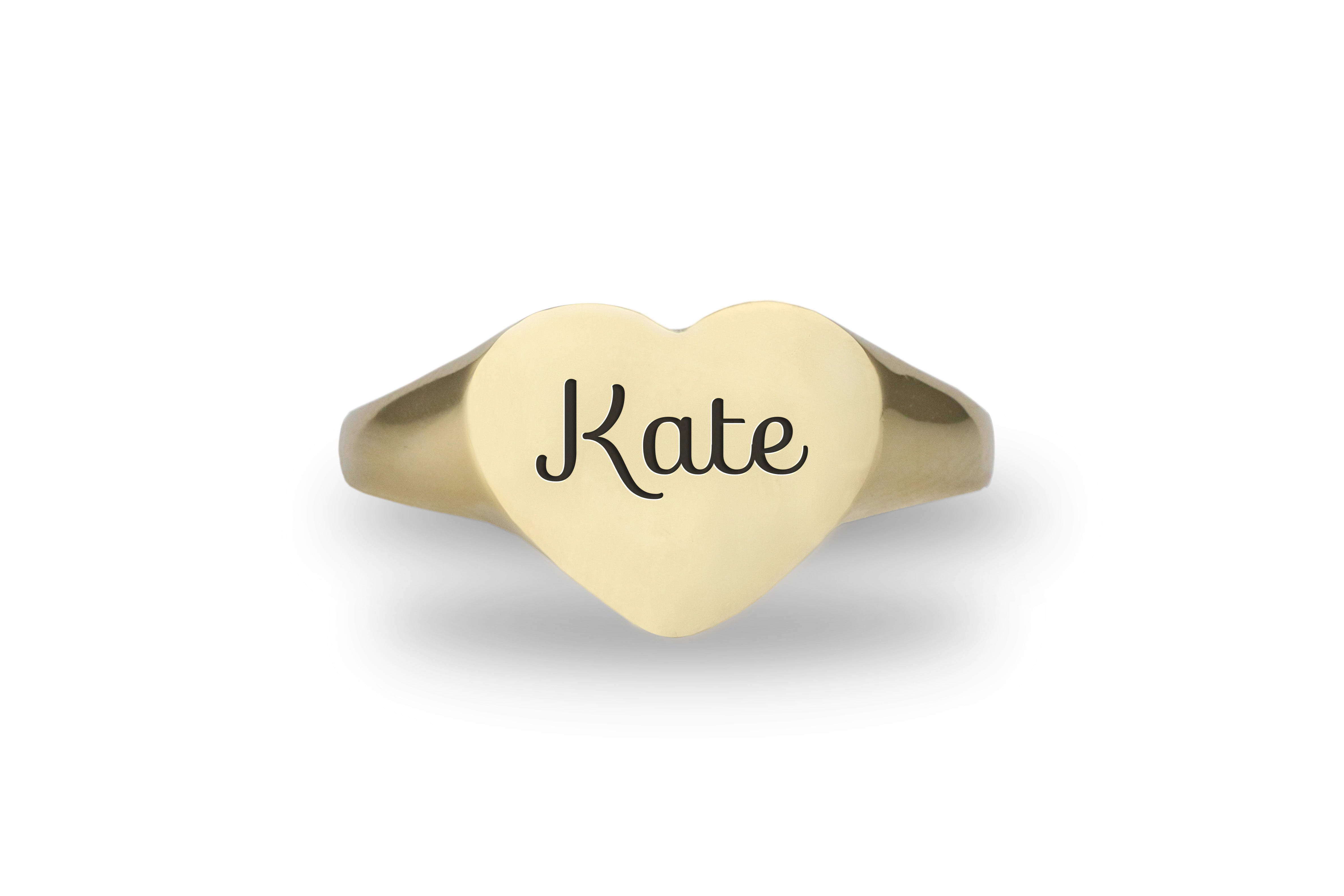 14k Gold Custom Name Ring