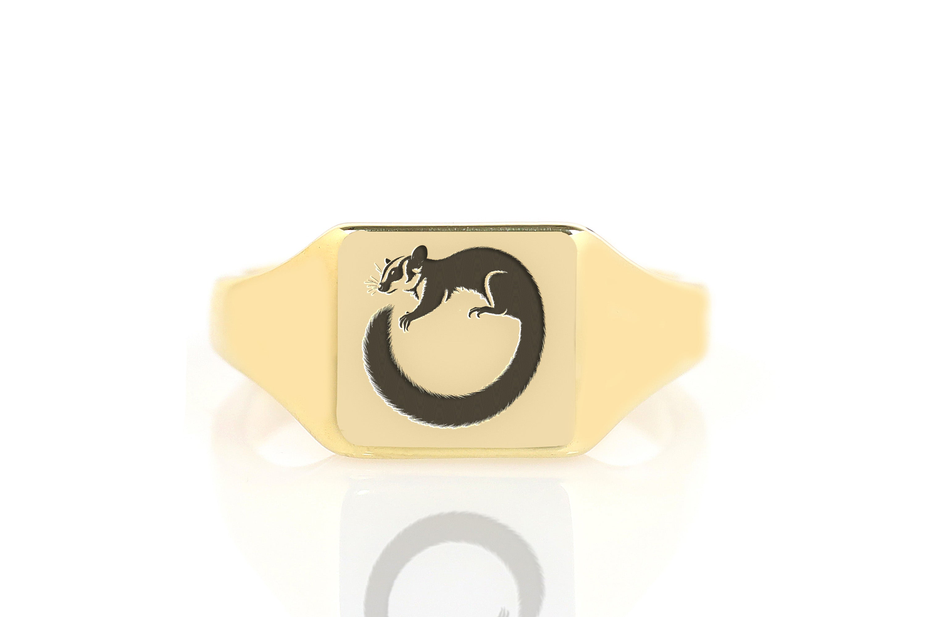 Sugar Glider Engraving Ring