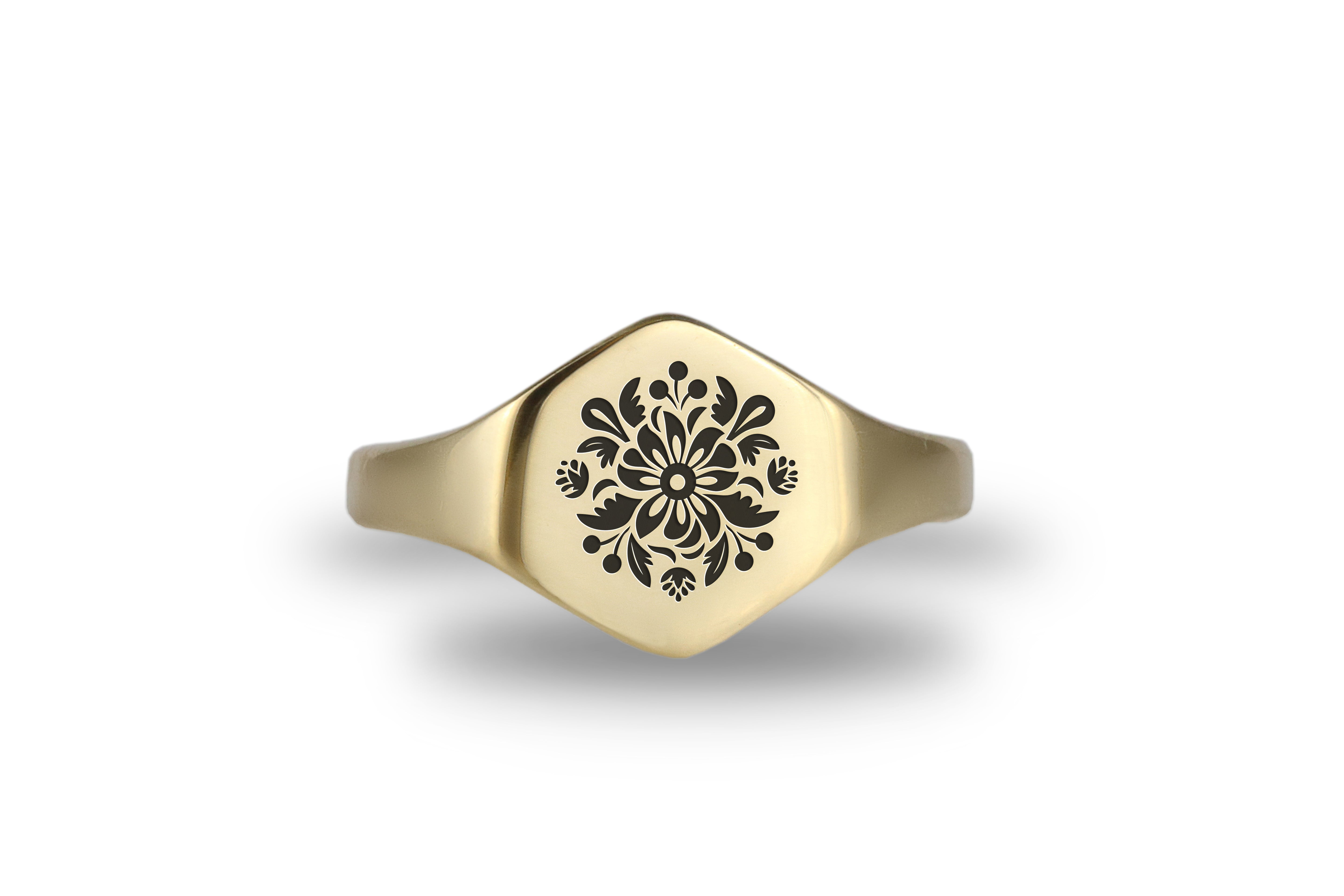 Flower Signet Ring