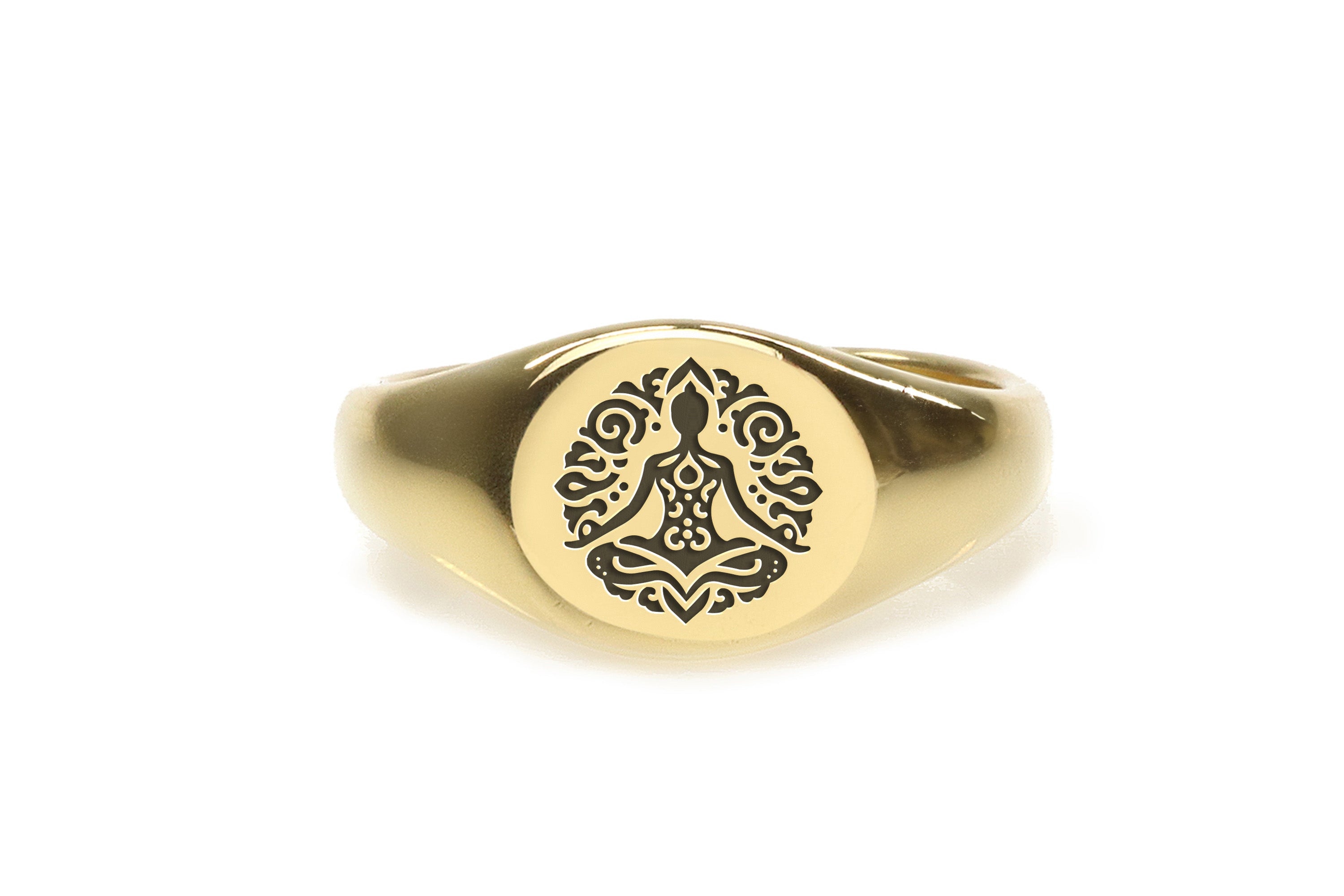 Engraved Buddhism Ring