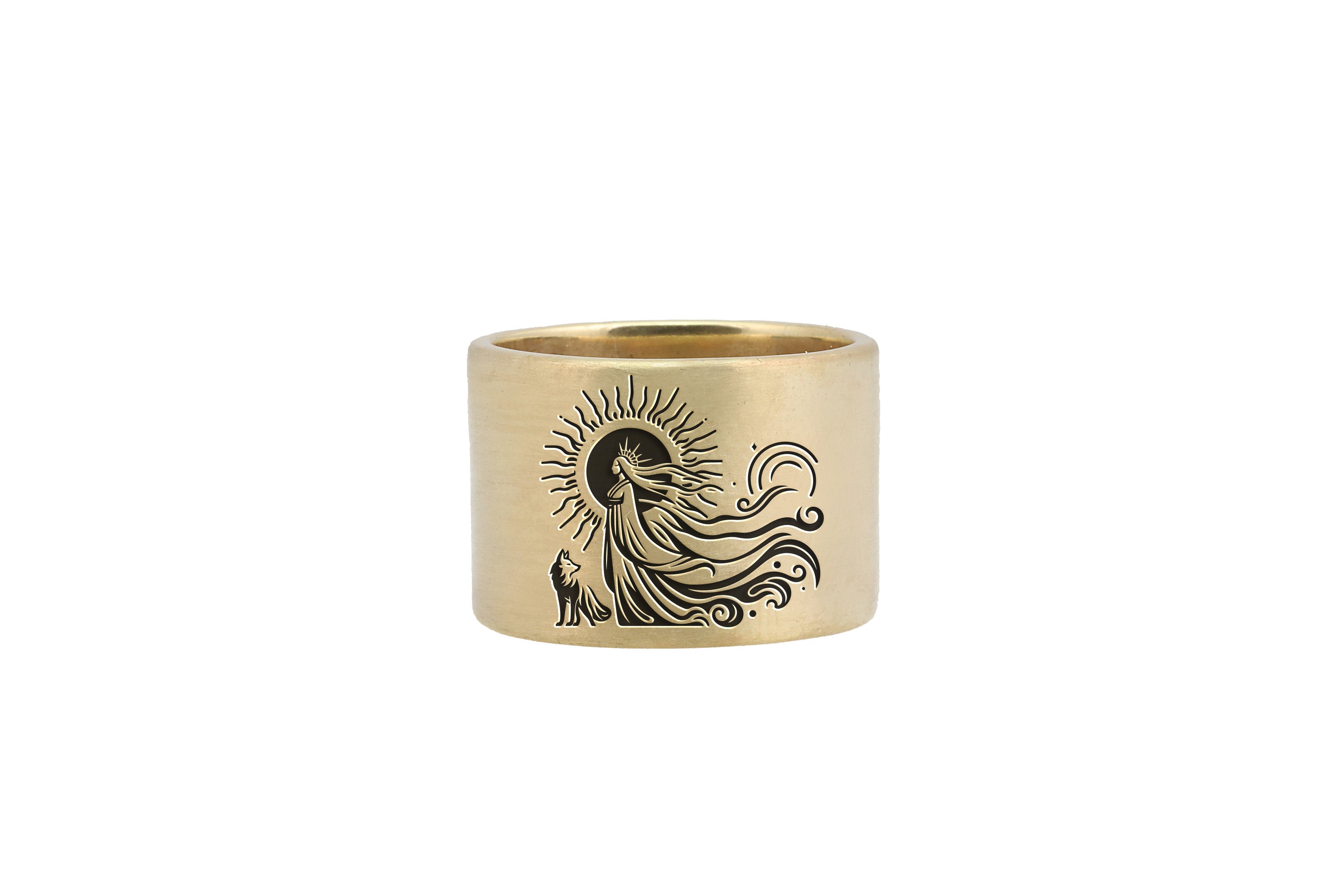 24k Gold Amaterasu Gold Ring
