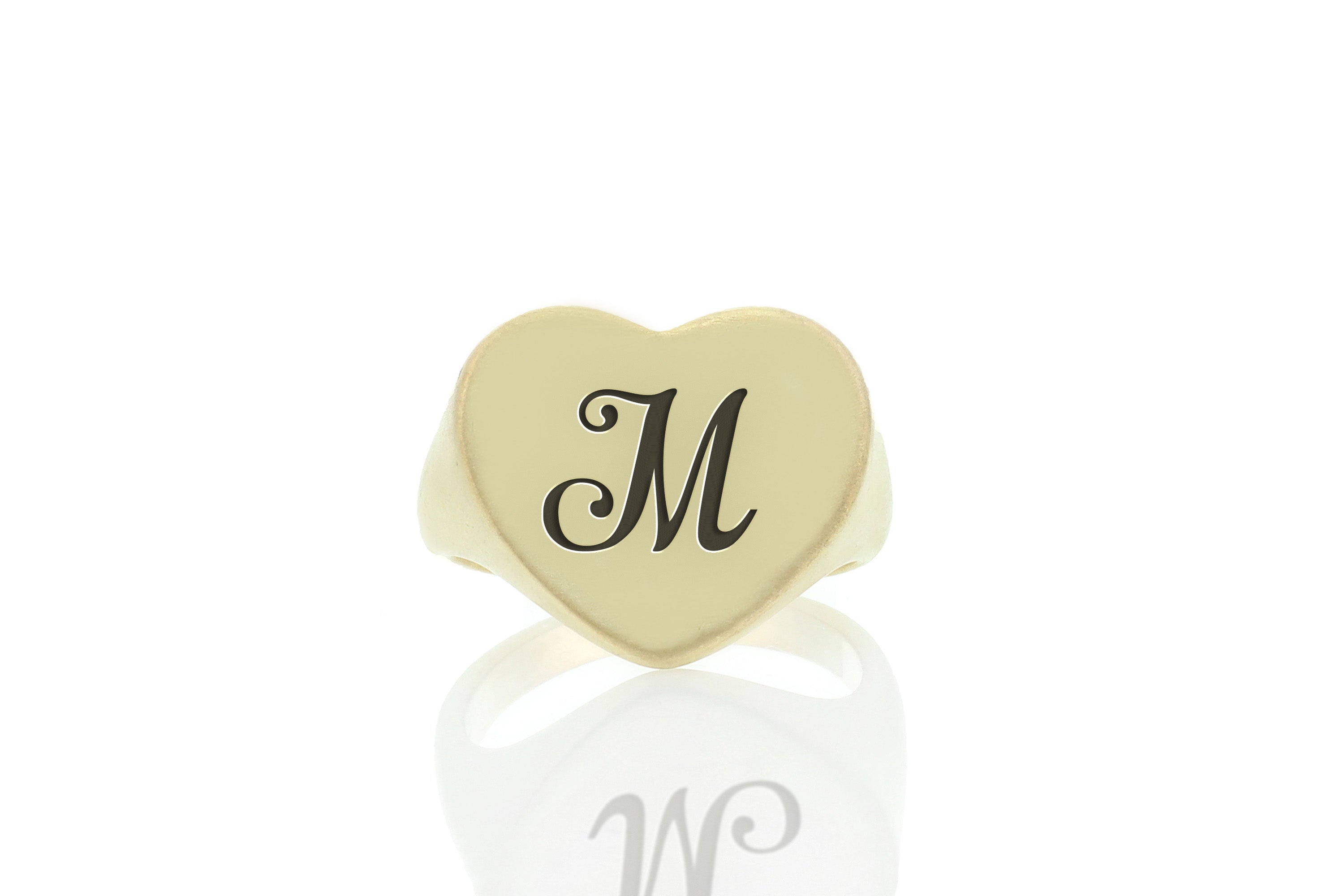 Vintage Letter Gold Ring