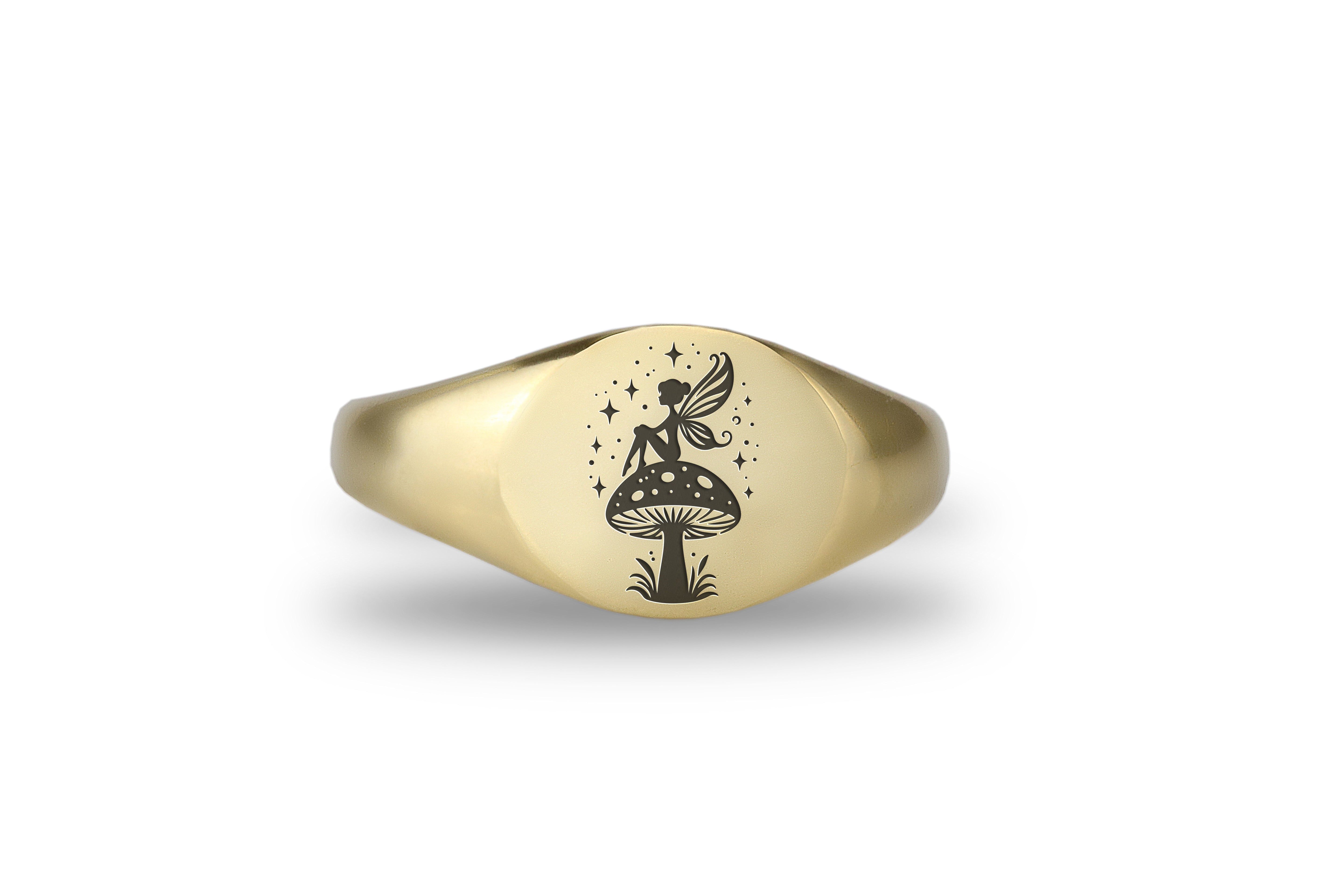 Custom Fairy Engraved Ring