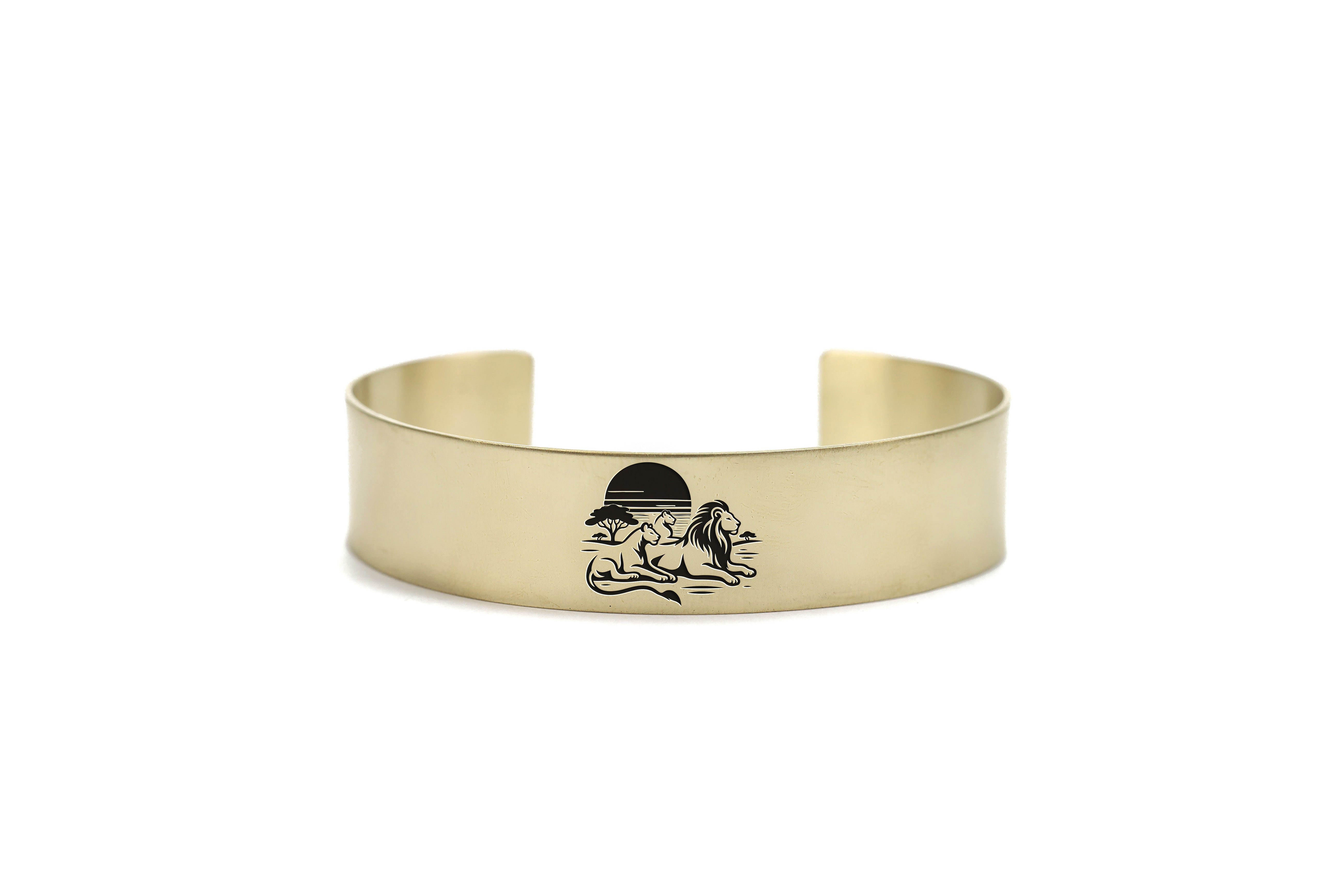 14k Gold Lion Family Bracelet