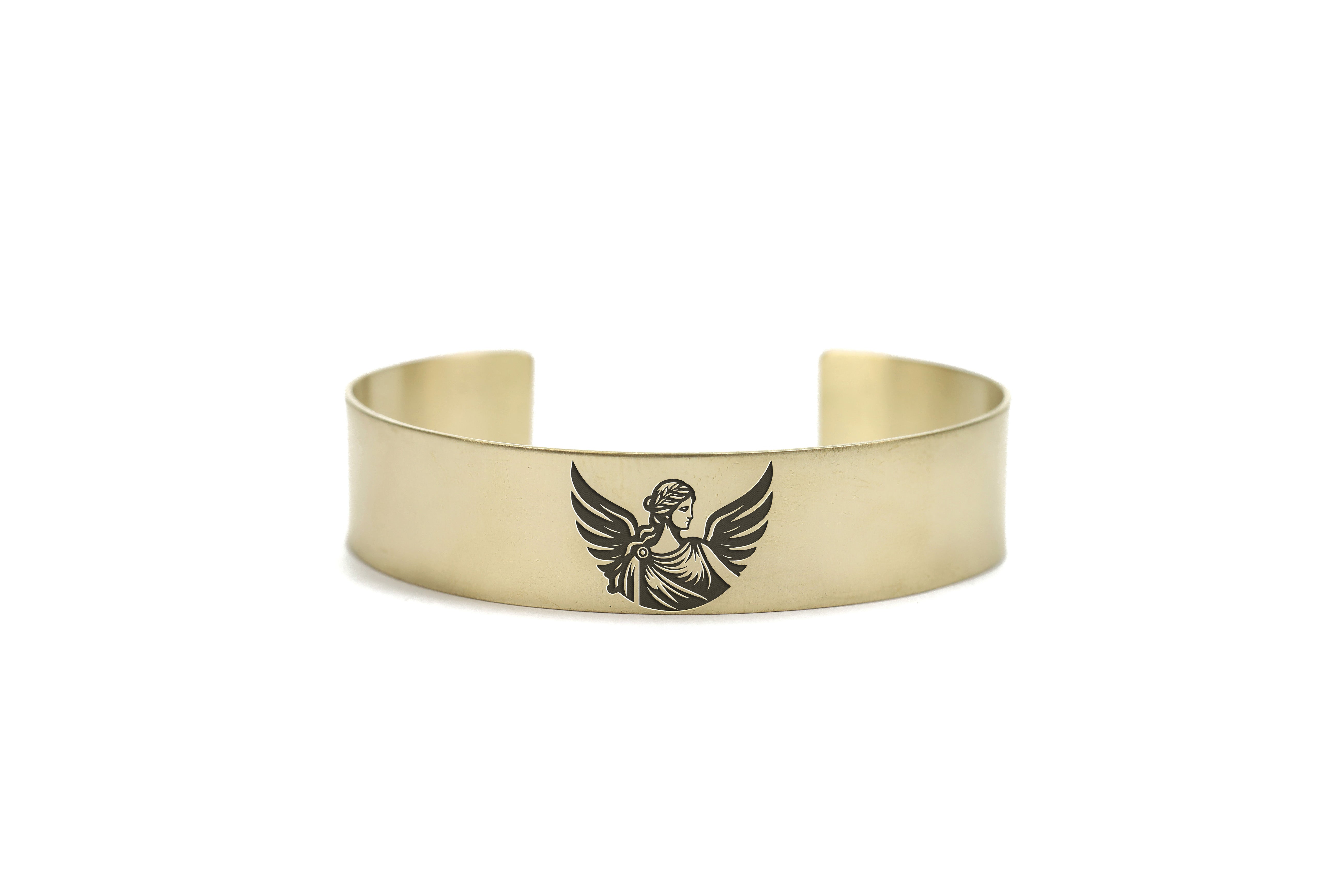 Engraved Athena Gold Bracelet