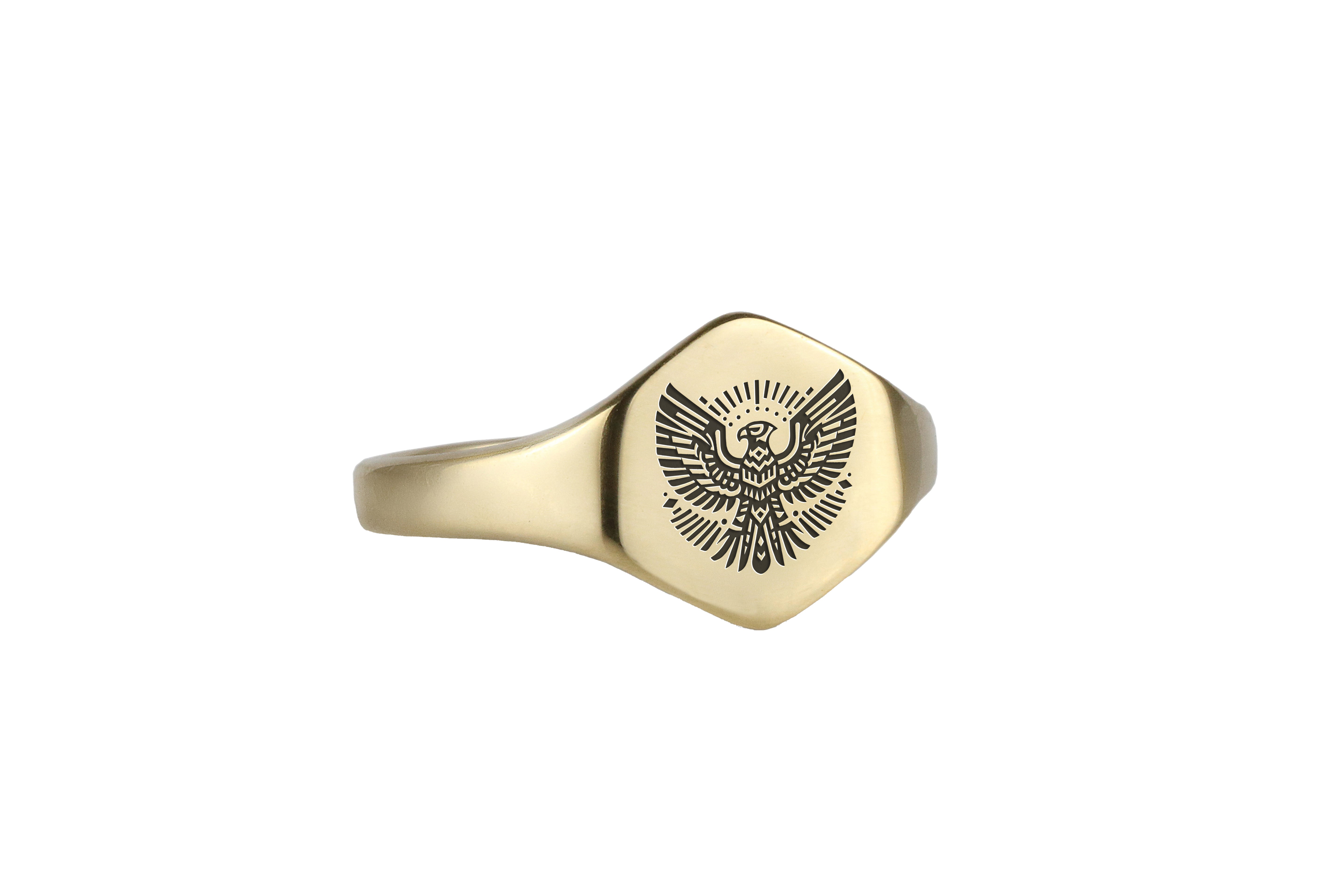 Custom Eagle Signet Ring