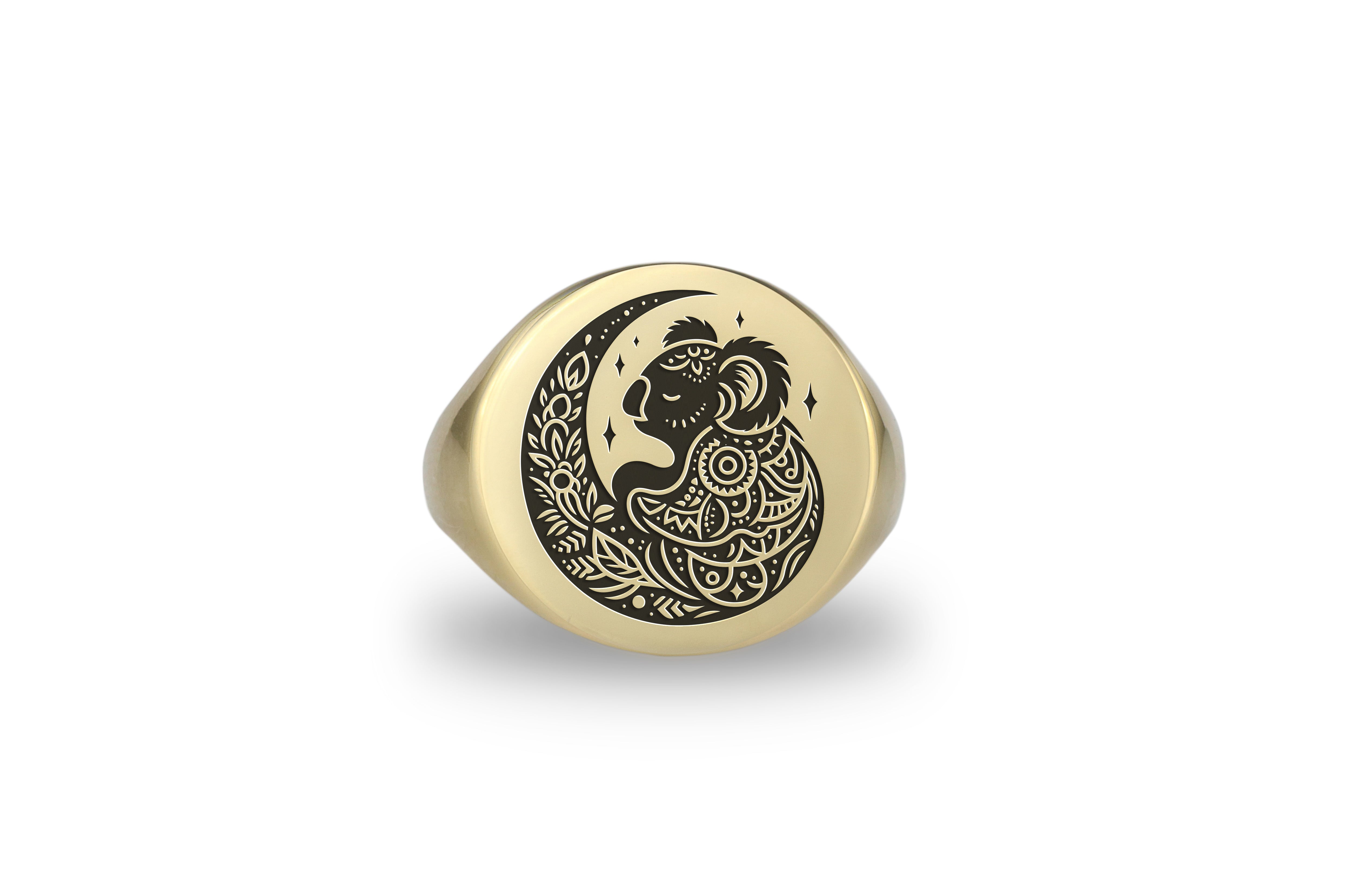 Mandala Koala Ring